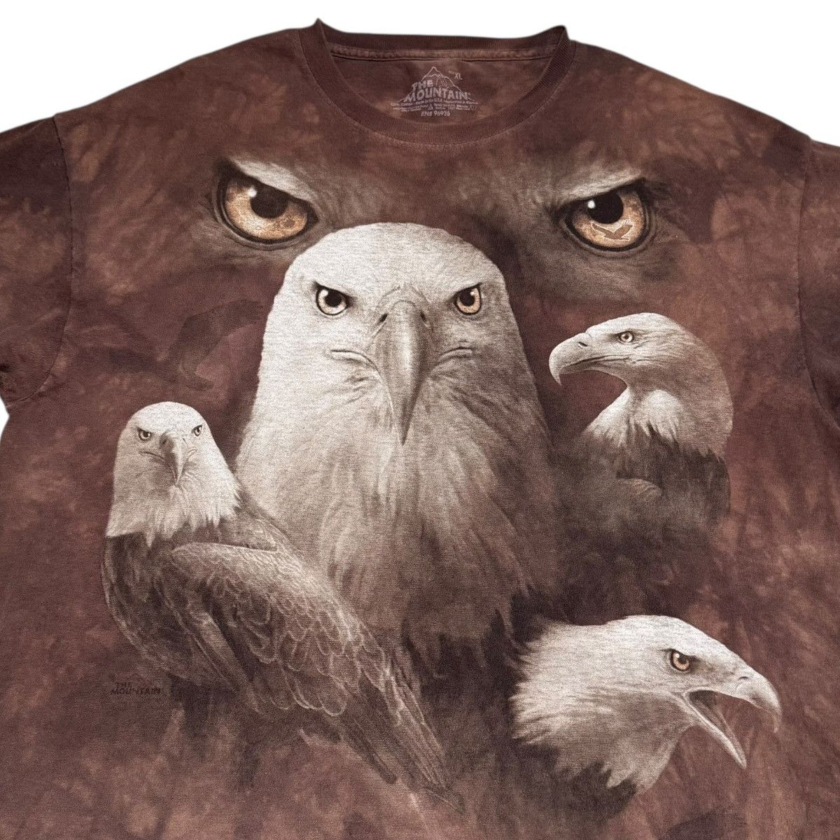 The Mountain The Mountain Bald Eagle Brown Tye Dye Shirt Adult XL Size US XL / EU 56 / 4 - 2 Thumbnail