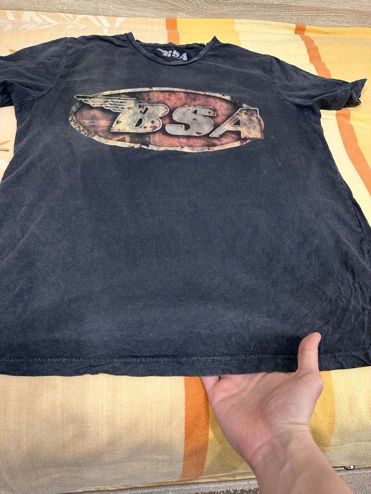 Vintage 🔥 BSA Motorcycles Vintage Retro T Shirt Harley Davidson Bike Size US L / EU 52-54 / 3 - 6 Thumbnail