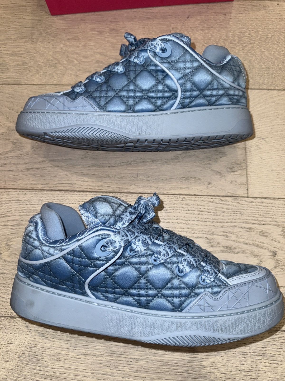 Dior × ERL X ERL Satin Cannage Kumo Mens Sneakers 45 Blue Size US 9.5 / EU 42-43 - 2 Thumbnail