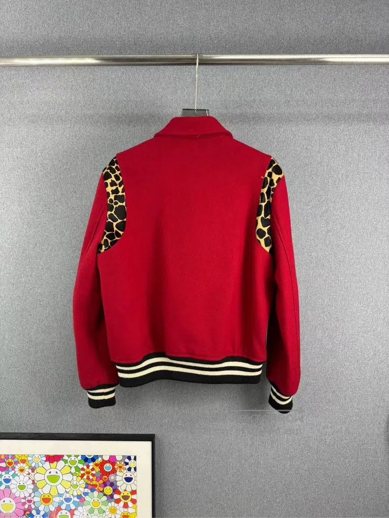 Saint Laurent Paris Saint Laurent Paris Leopard Print Baseball Jacket Size US M / EU 48-50 / 2 - 2 Thumbnail