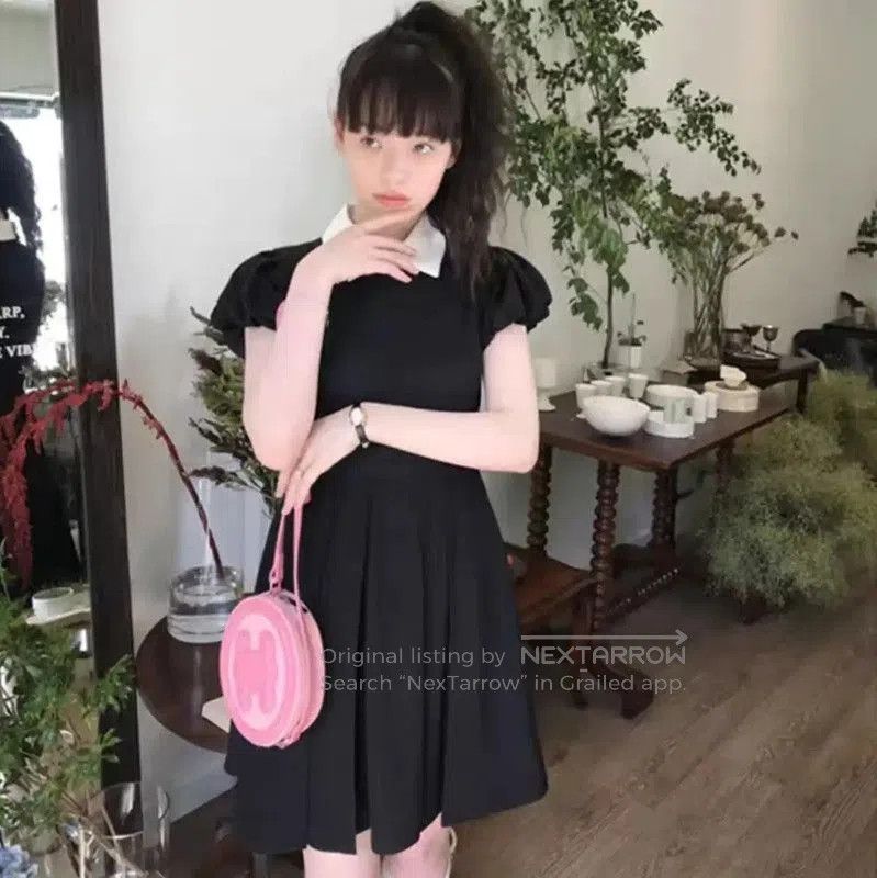 Miu Miu Miu Miu Black Wool Dress with Collar . Size XS / US 0-2 / IT 36-38 - 3 Thumbnail