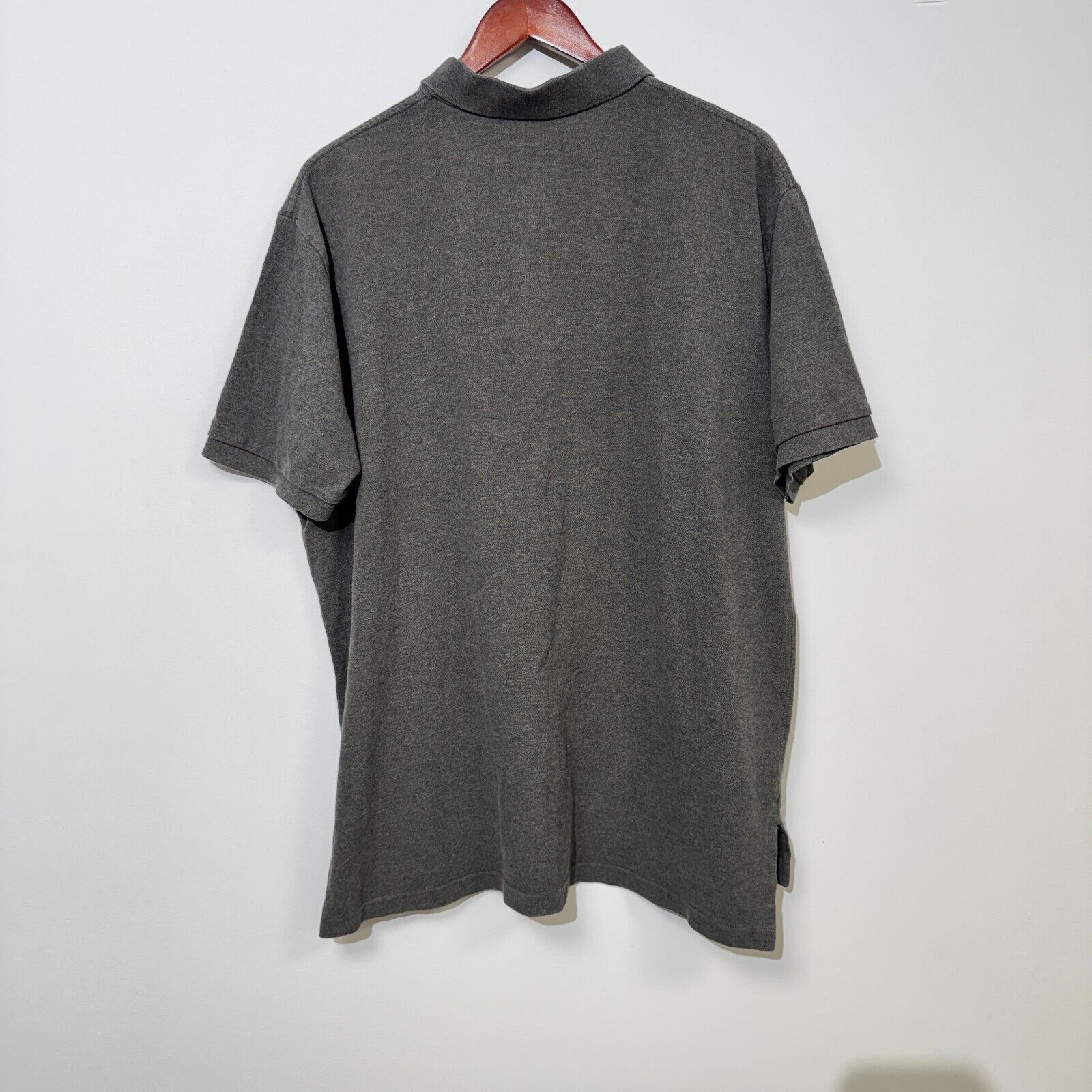 Ralph Lauren × Vintage Vintage Ralph Lauren Unisex Gray Cotton Polo Shirt Size XL Size US XL / EU 56 / 4 - 10 Thumbnail