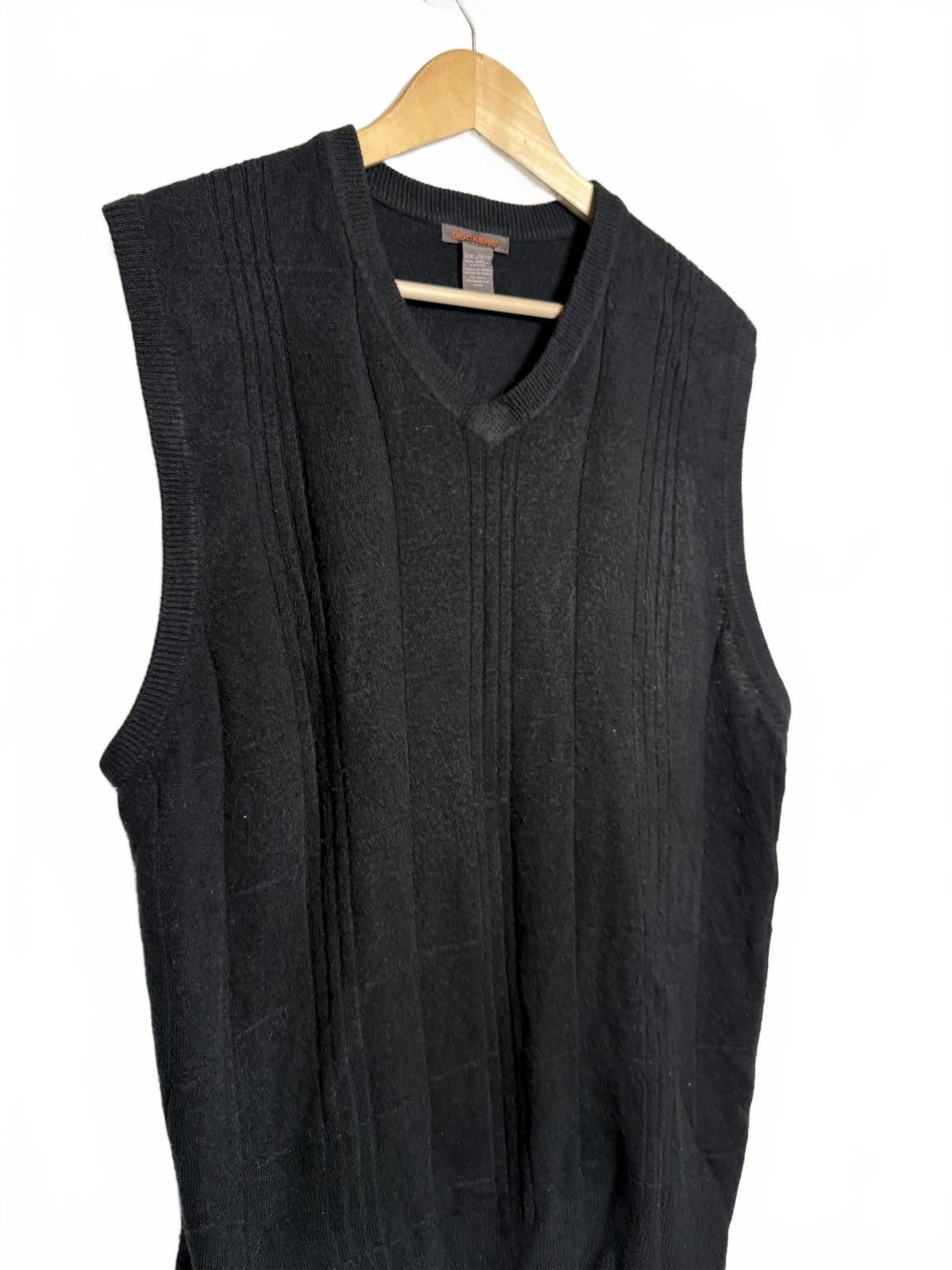 Dockers Dockers Black V-Neck Knit Sweater Vest XXL Size US XXL / EU 58 / 5 - 1 Thumbnail