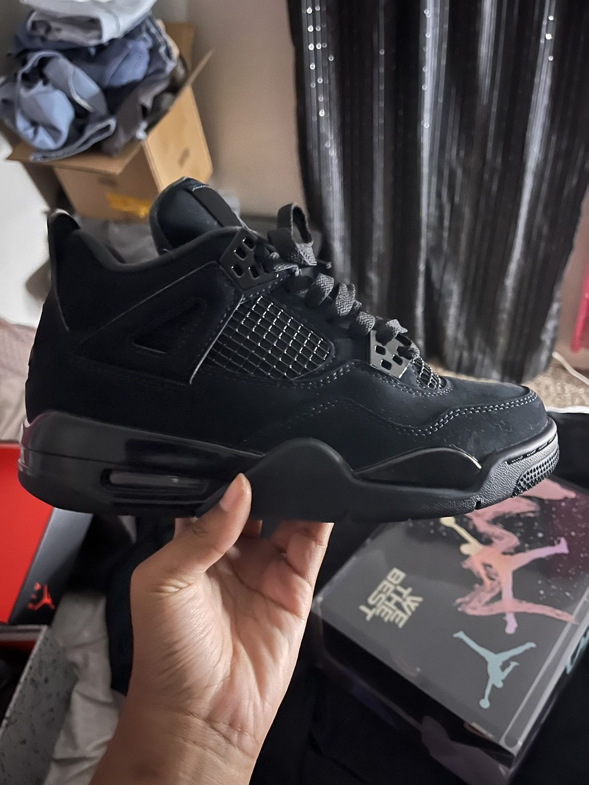 jordan 4 black cats gs