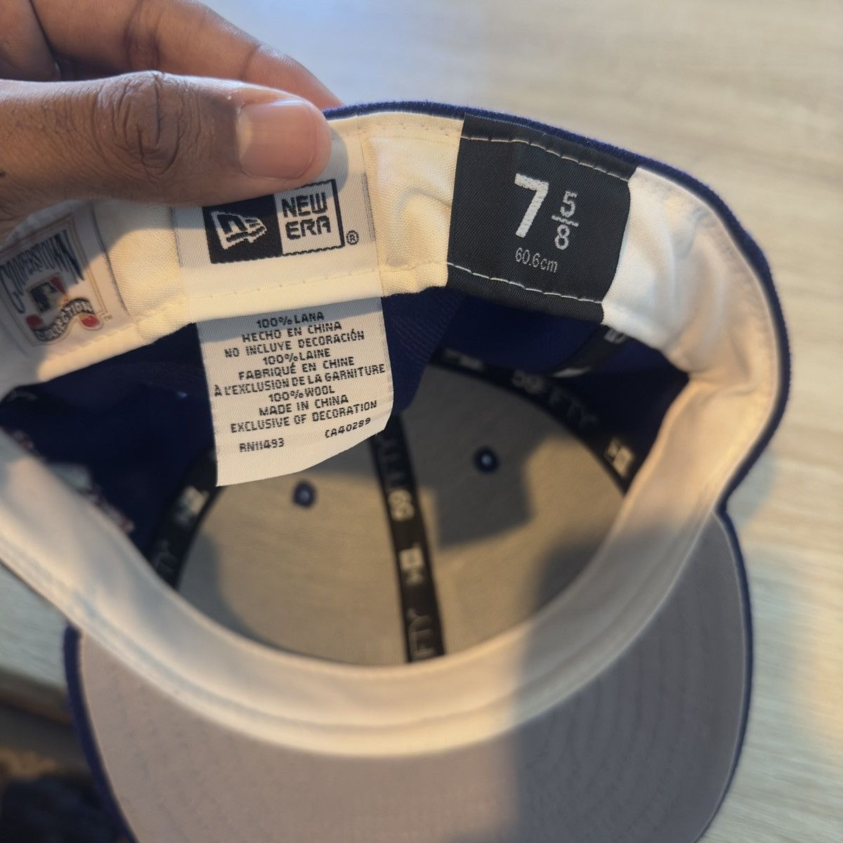 New Era LA Fitted Coopertown Classic Grey UV 7 5/8 Size ONE SIZE - 3 Thumbnail