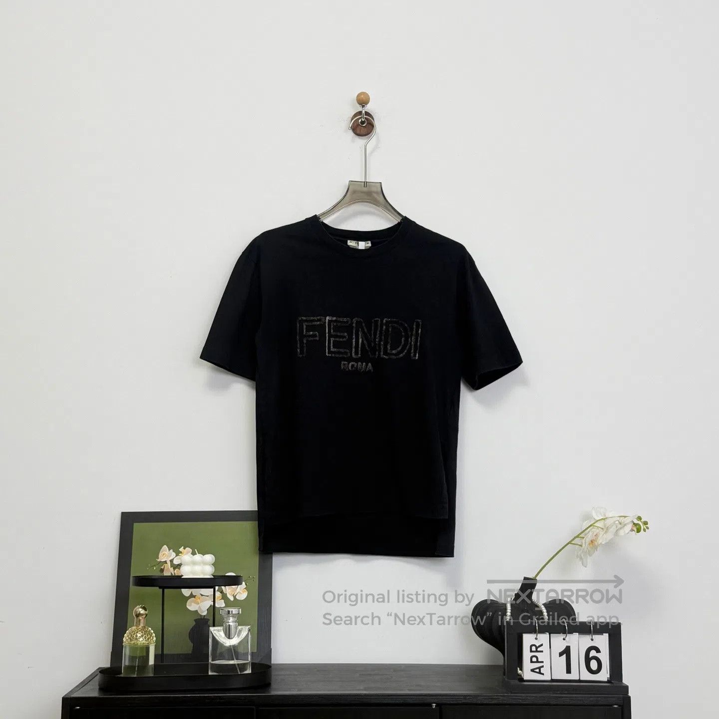 Fendi FENDI Flock Letter Logo Short Sleeve| Size US XXS / EU 40 - 1 Thumbnail