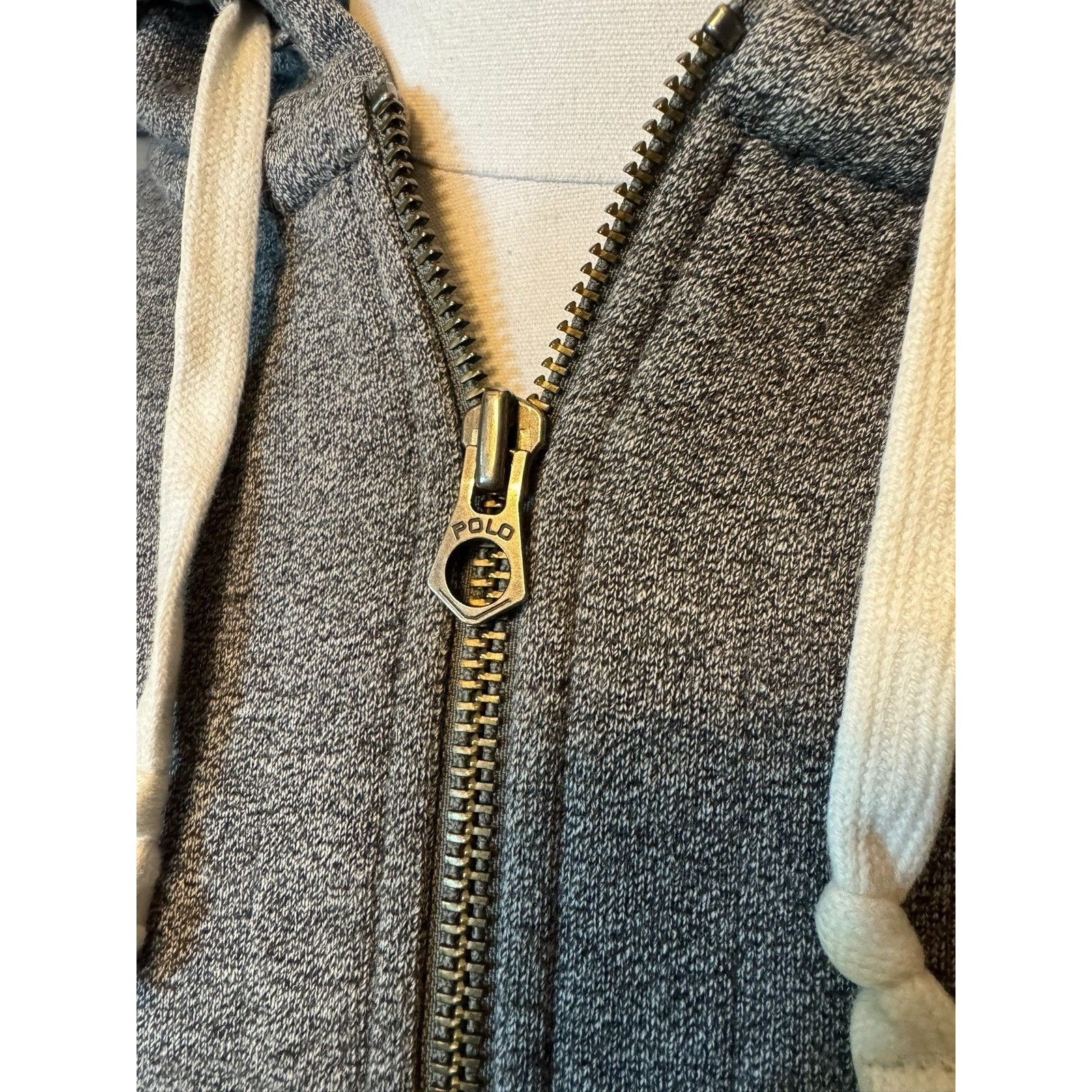 Polo Ralph Lauren Polo Ralph Lauren Gray Full Zip Hoodie w/ Pockets Size US XL / EU 56 / 4 - 3 Thumbnail