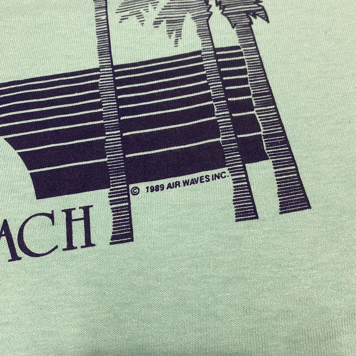 Japanese Brand × Vintage Vintage Myrtle Beach Palm Tree Trees Blue Tshirt 1989 Size US M / EU 48-50 / 2 - 5 Thumbnail