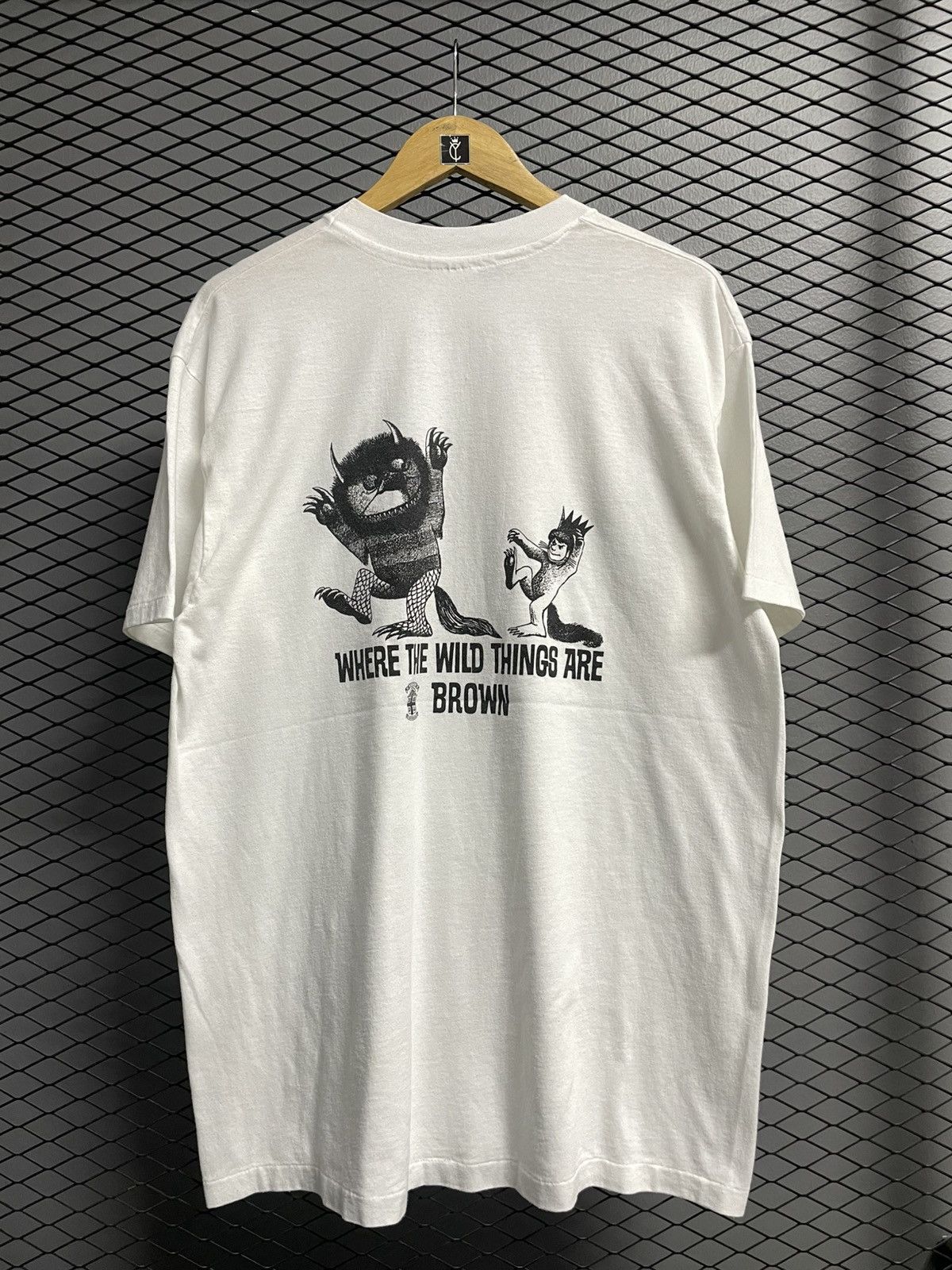 Vintage 80s Where The Wild Things Are Brown T-Shirt.