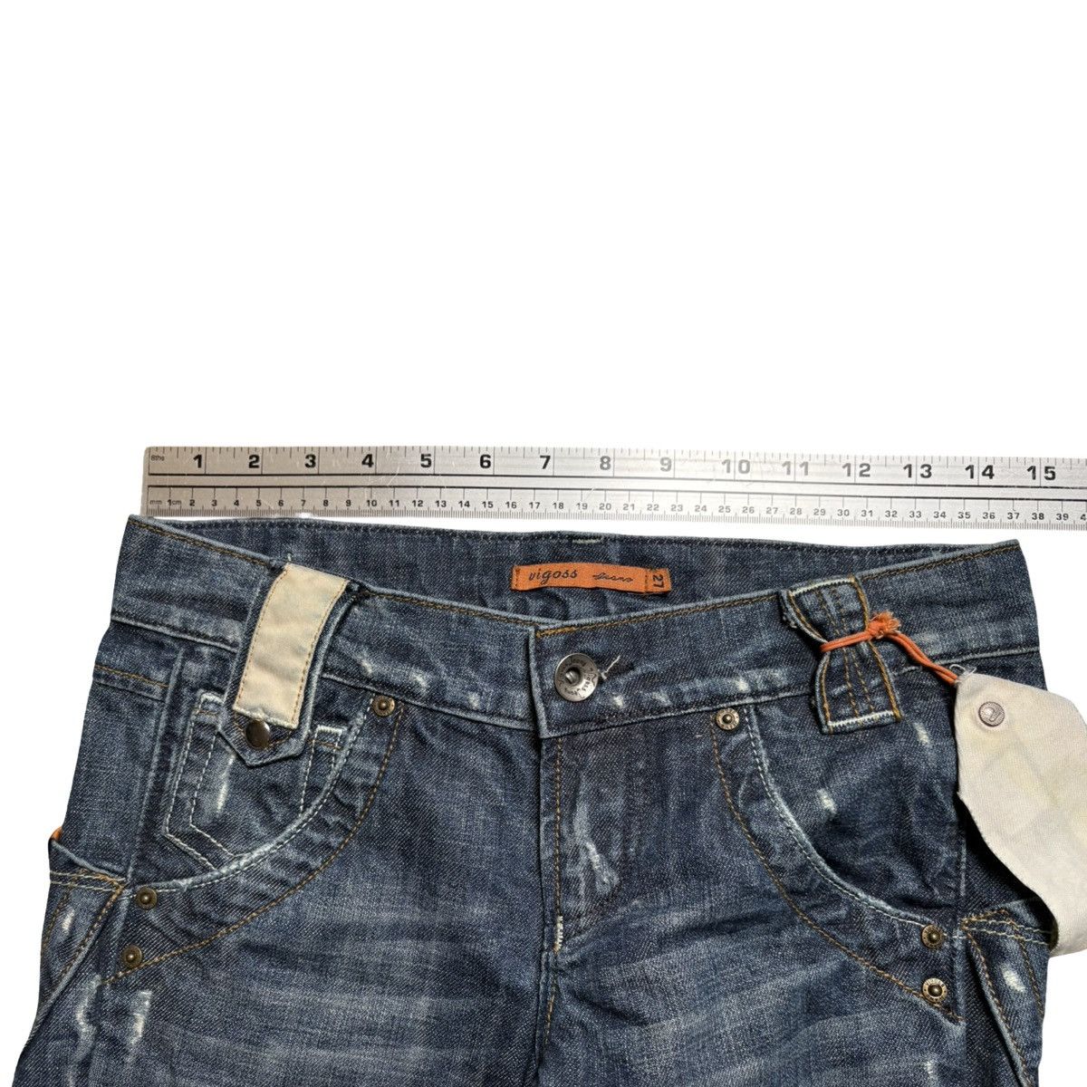 Other Vintage Y2K Vigoss Troy's Flare Jeans Low Rise Womens 27X32 Size 27" / US 4 / IT 40 - 4 Thumbnail