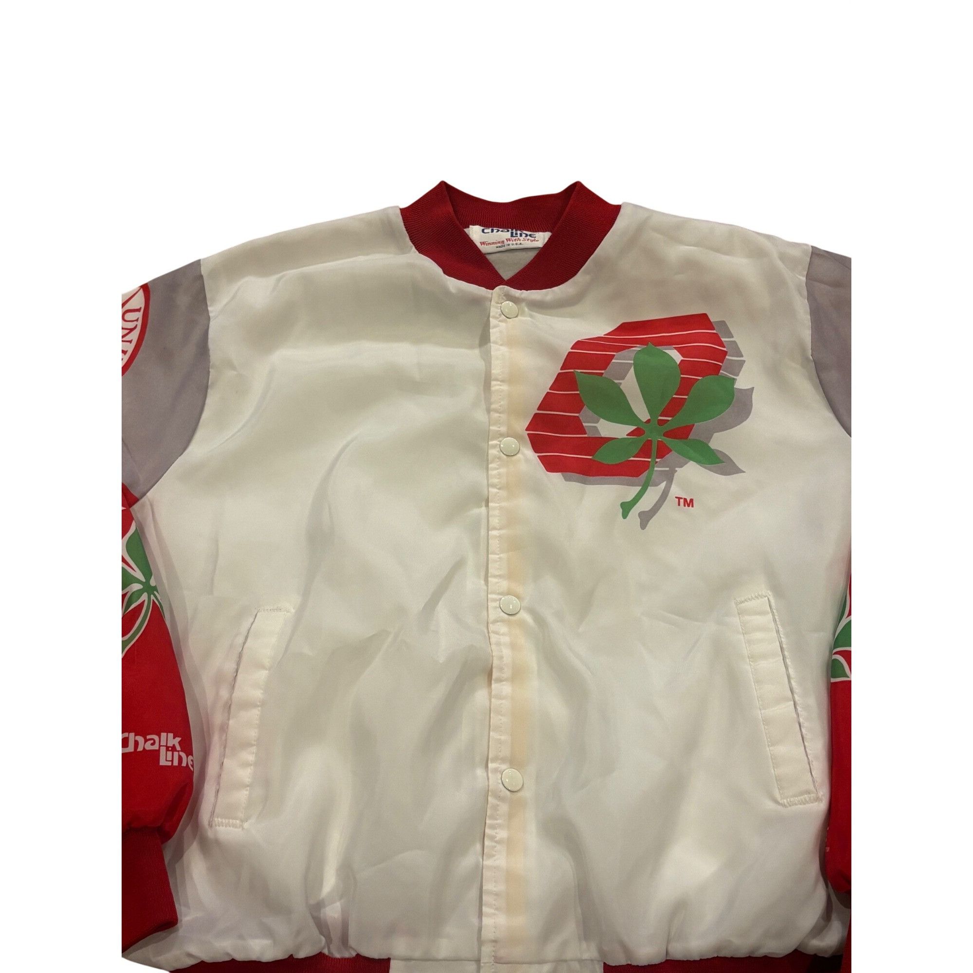 Chalk Line Vintage 80s Ohio State Buckeyes Chalk Line Fanimation Jacket Size US XL / EU 56 / 4 - 5 Thumbnail