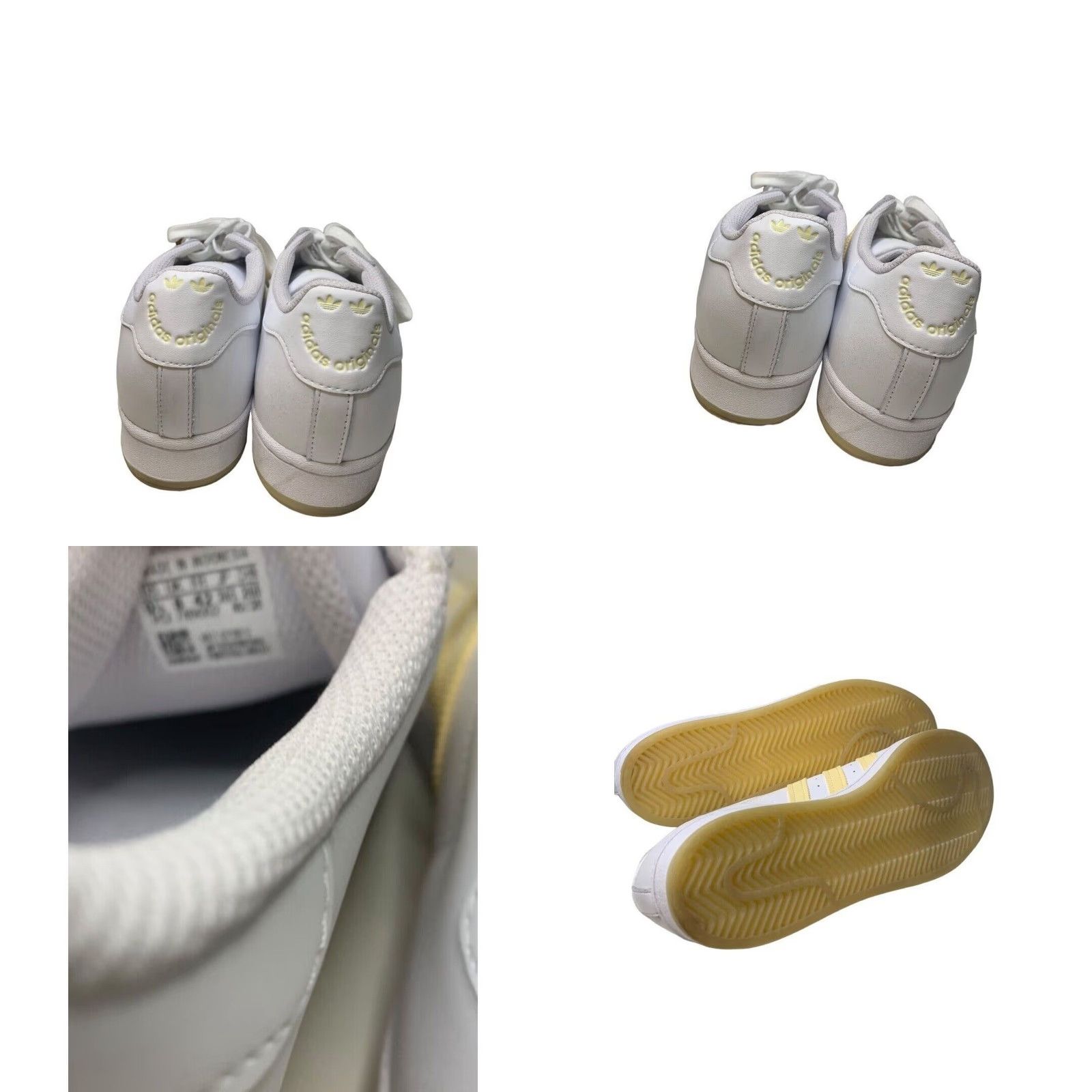 Adidas adidas Original Superstar Sneakers Womens White Yellow GY2073 9.5 US Leather Lace Up Shoes Size US 10 / IT 40 - 8 Thumbnail
