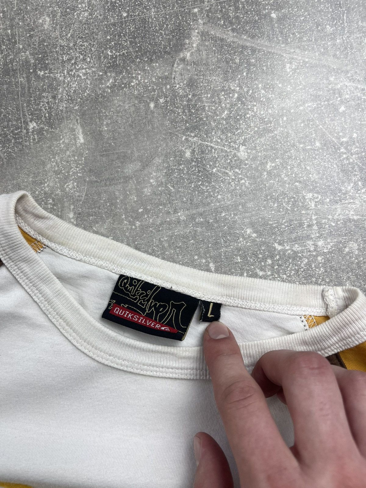 Quiksilver VTG 90s Y2K Quiksilver Long Sleeve Raglan T-Shirt 70s Style Size US L / EU 52-54 / 3 - 9 Thumbnail