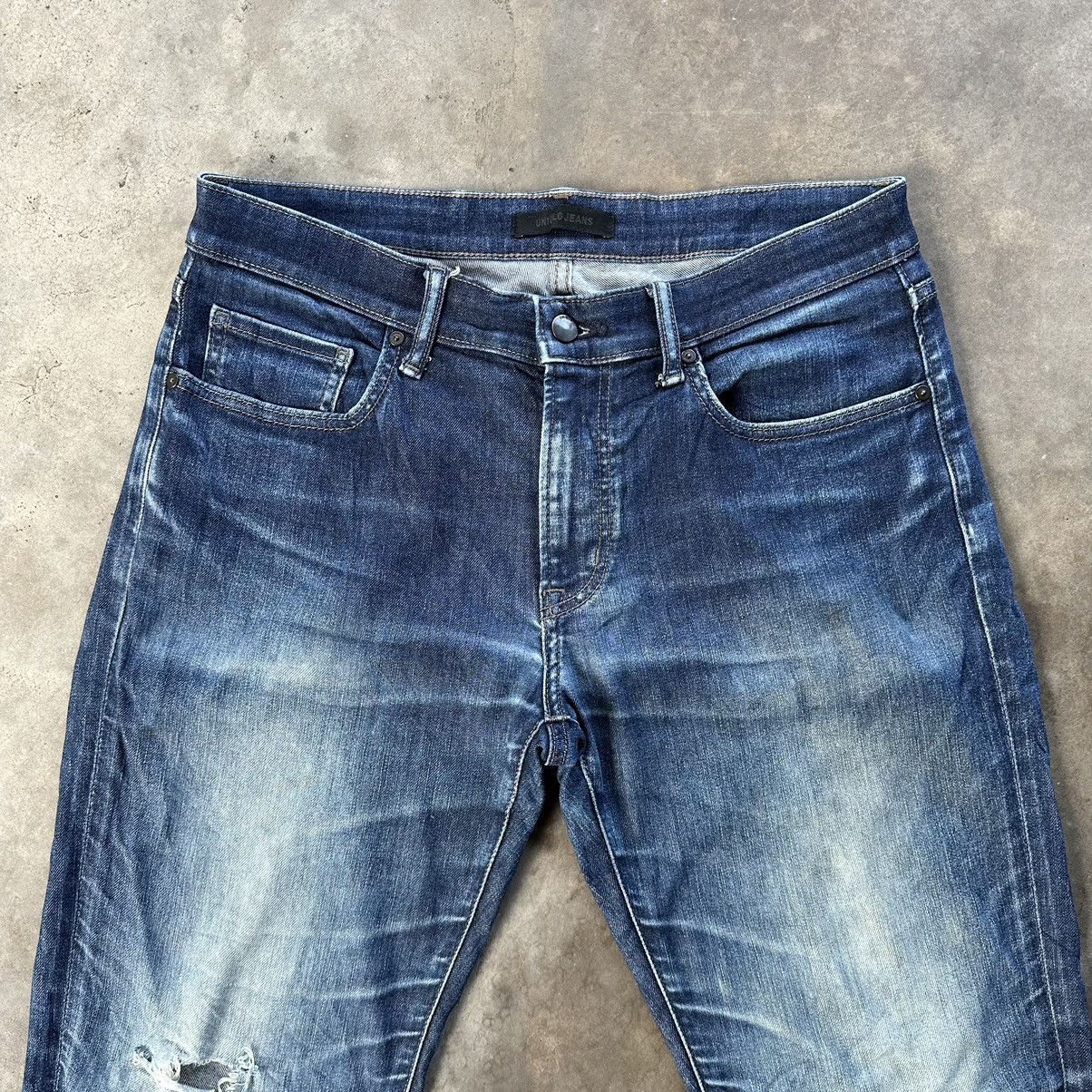 Japanese Brand Vintage Japanese Faded Distressed Jean Denim Pant Size US 33 - 3 Thumbnail