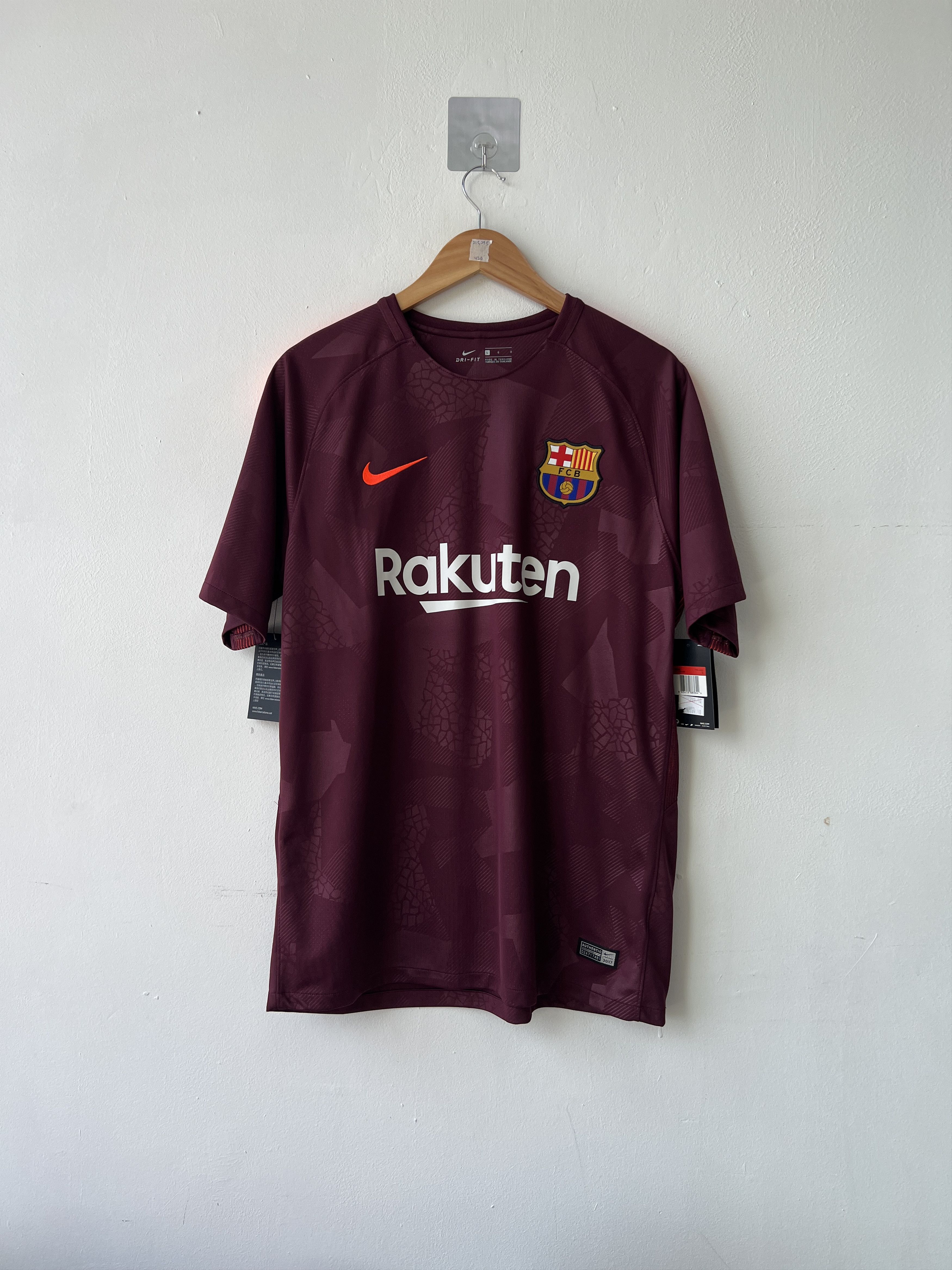 Nike (L) Barcelona 2017-18 Third Kit Coutinho #14 (NEW) Size US L / EU 52-54 / 3 - 2 Thumbnail