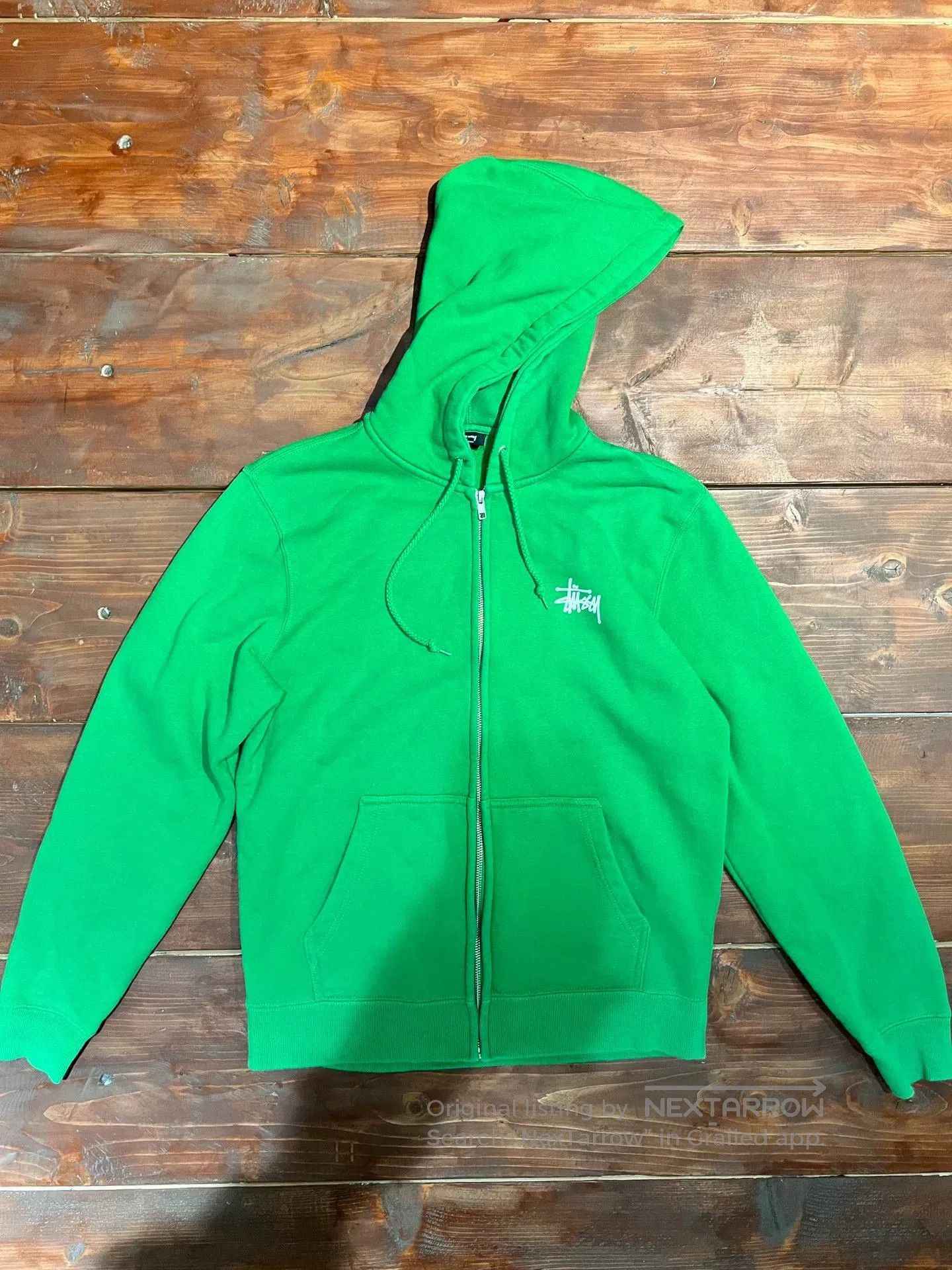 Stussy stussy basic zip hoodie in vibrant green. Size US S / EU 44-46 / 1 - 2 Thumbnail