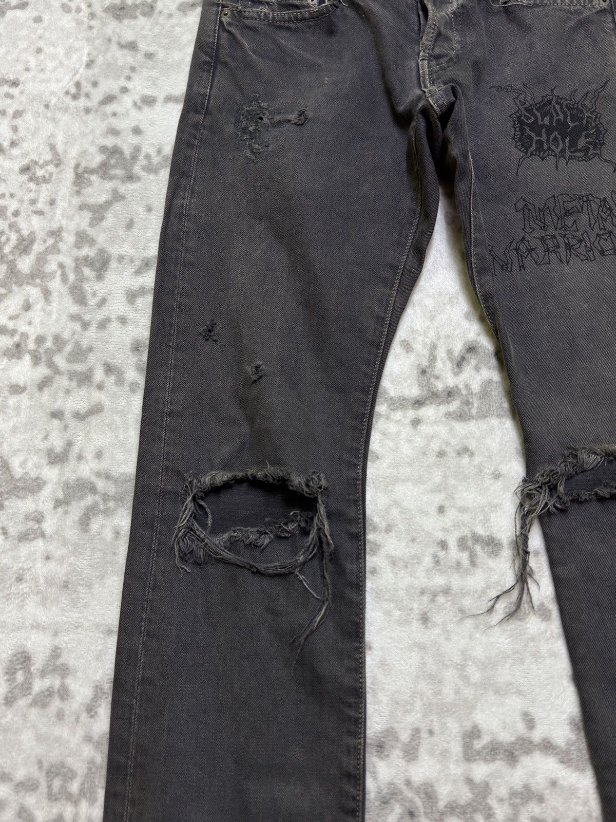 Hysteric Glamour Hysteric Glamour Metal Warrior Printed Distressed Ripped Size US 28 / EU 44 - 8 Thumbnail