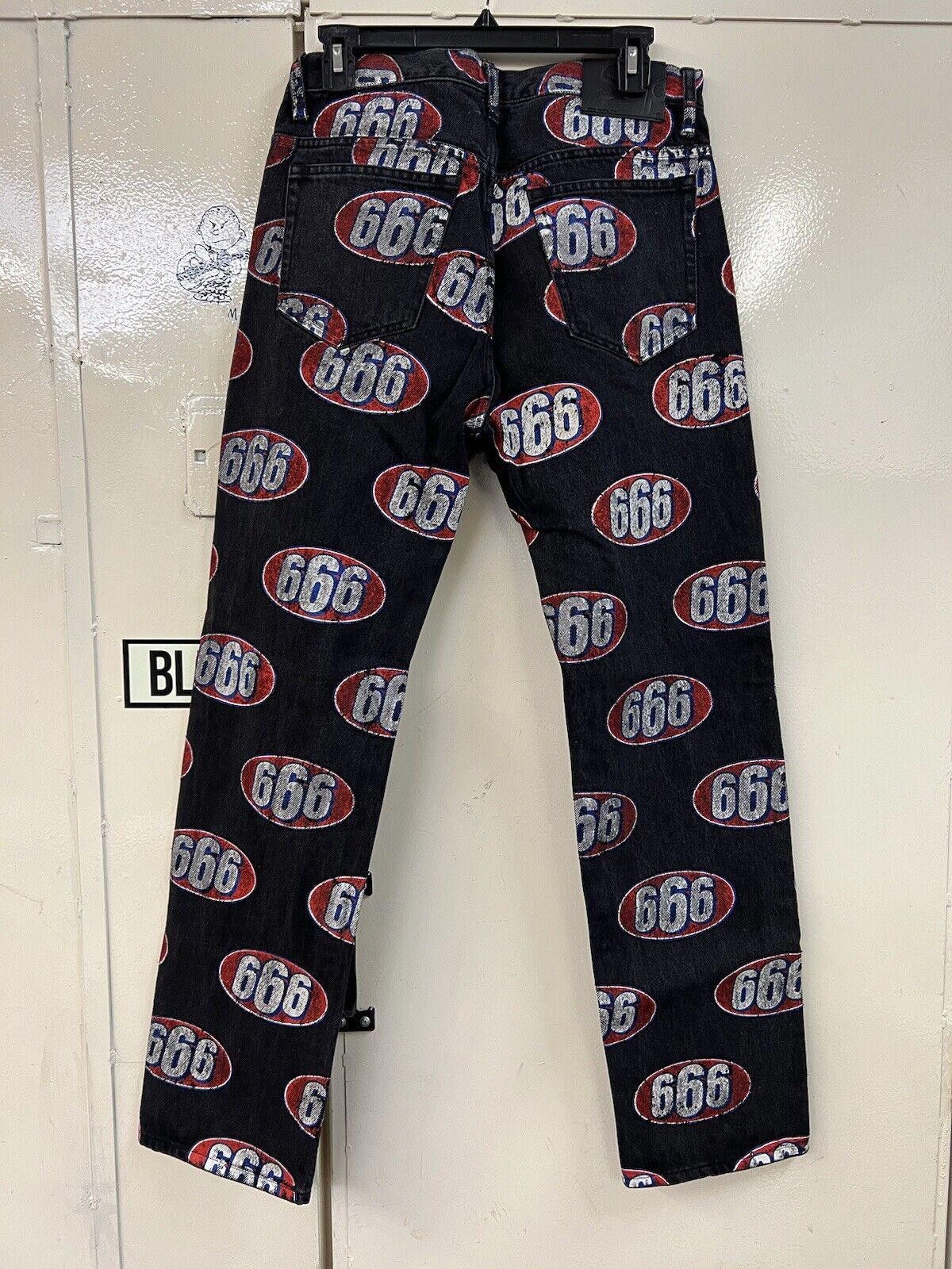 Supreme SS17 Supreme 666 Denim Black Sz 30 2017 Size US 30 / EU 46 - 2 Thumbnail
