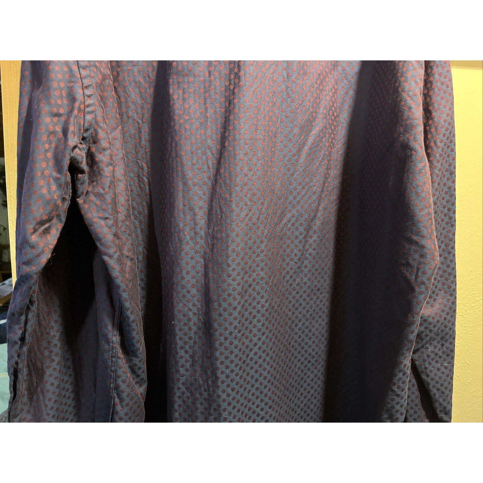 BUGATCHI Bugatchi Uomo Men’s L Purple Geometric Dot LS Cotton Shirt Size US L / EU 52-54 / 3 - 10 Thumbnail