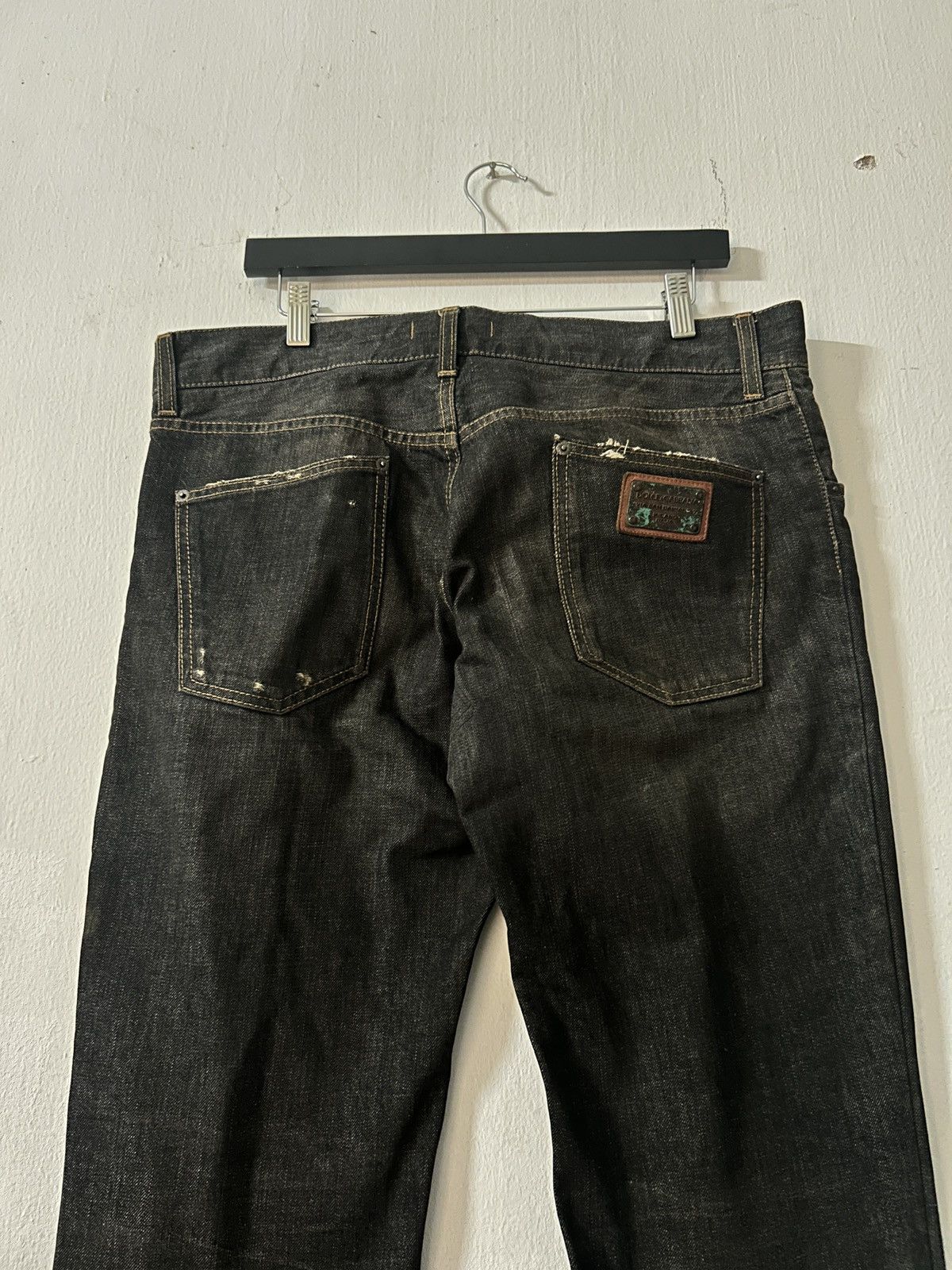 Dolce & Gabbana × Japanese Brand Dolce Gabbana Distressed Black Jeans Size US 37 - 11 Thumbnail