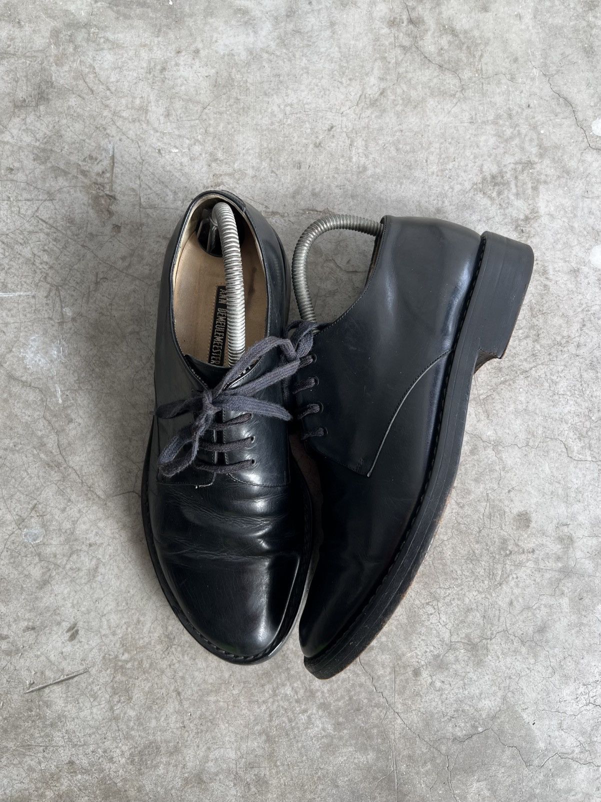 Ann Demeulemeester Ann Demeulemeester - Vitello Leather Lace Up Derby Shoes Size US 8 / EU 41 - 2 Thumbnail