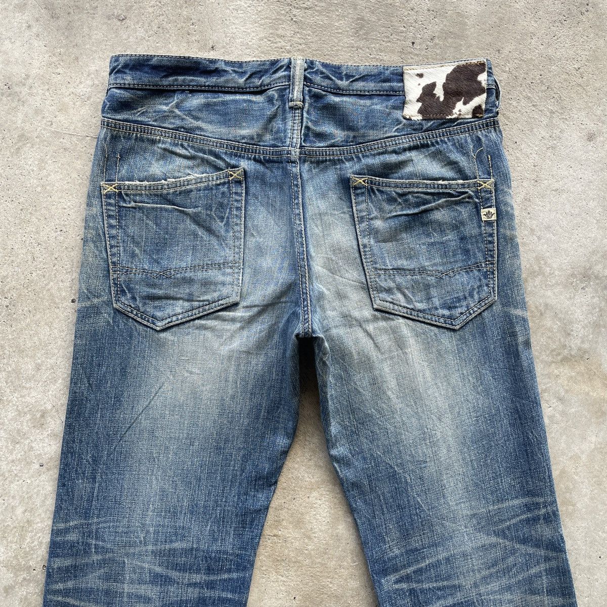Japanese Brand × Jean × Vintage Vintage Brapper’s Japan Rusty Wash Distressed Jeans Pants Size US 32 / EU 48 - 9 Thumbnail