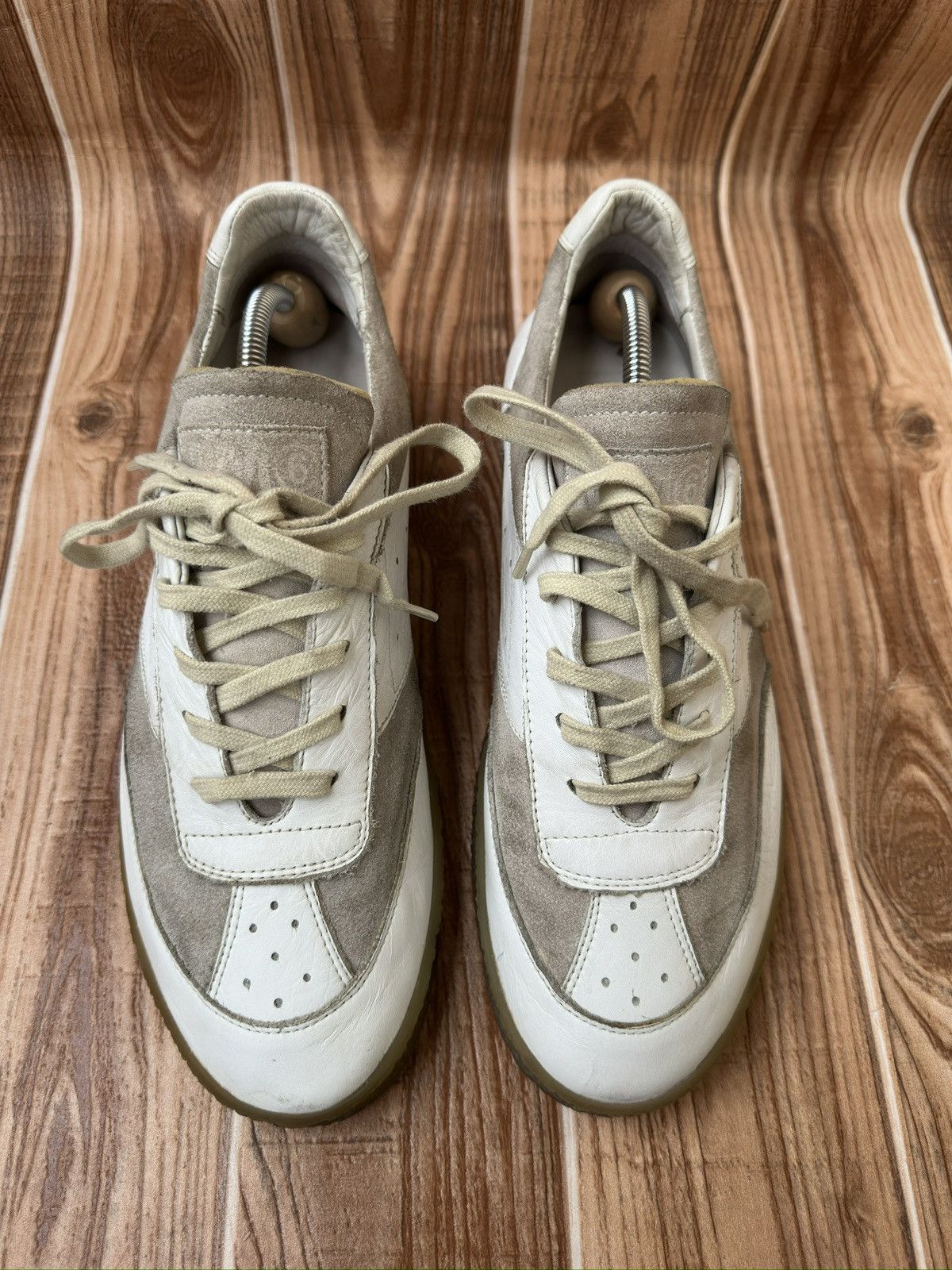 Maison Margiela Maison margiela MM6 White Court Sneakers Lowtops Size US 11 / EU 44 - 2 Thumbnail