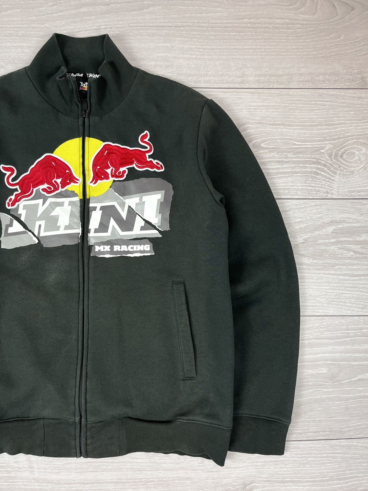 Red Bull Red Bull Kini MX Racing Vintage Full Zip Track Jacket Size US L / EU 52-54 / 3 - 2 Thumbnail