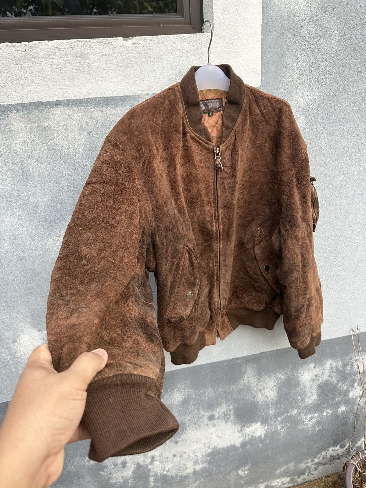 Vintage Vintage leather bomber jacket Size US L / EU 52-54 / 3 - 4 Thumbnail