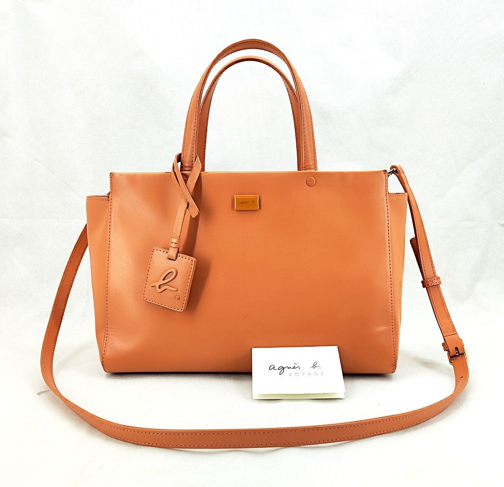 agnes b. AGNES B Sophie full leather 2 way hand and shoulder bag Size ONE SIZE - 4 Thumbnail