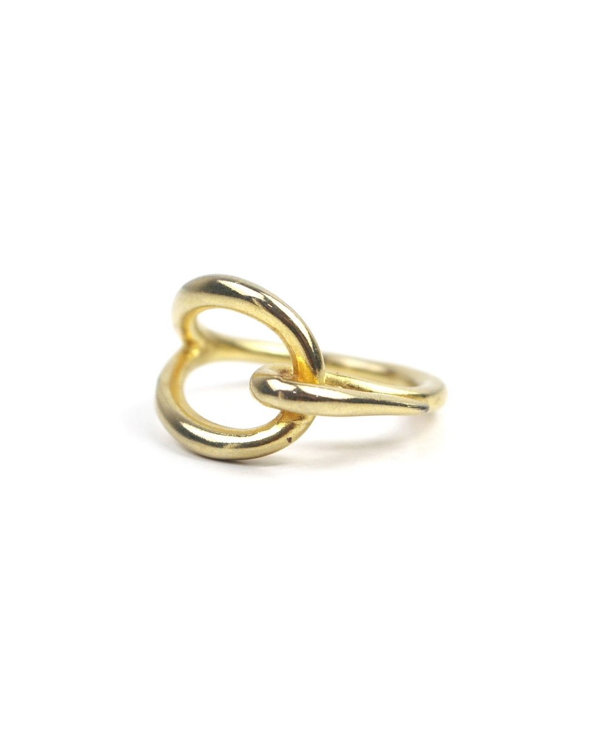 Vintage 2000S JAPANESE MADE MODERNIST KNOT GOLD-TONE RING Size ONE SIZE - 5 Thumbnail