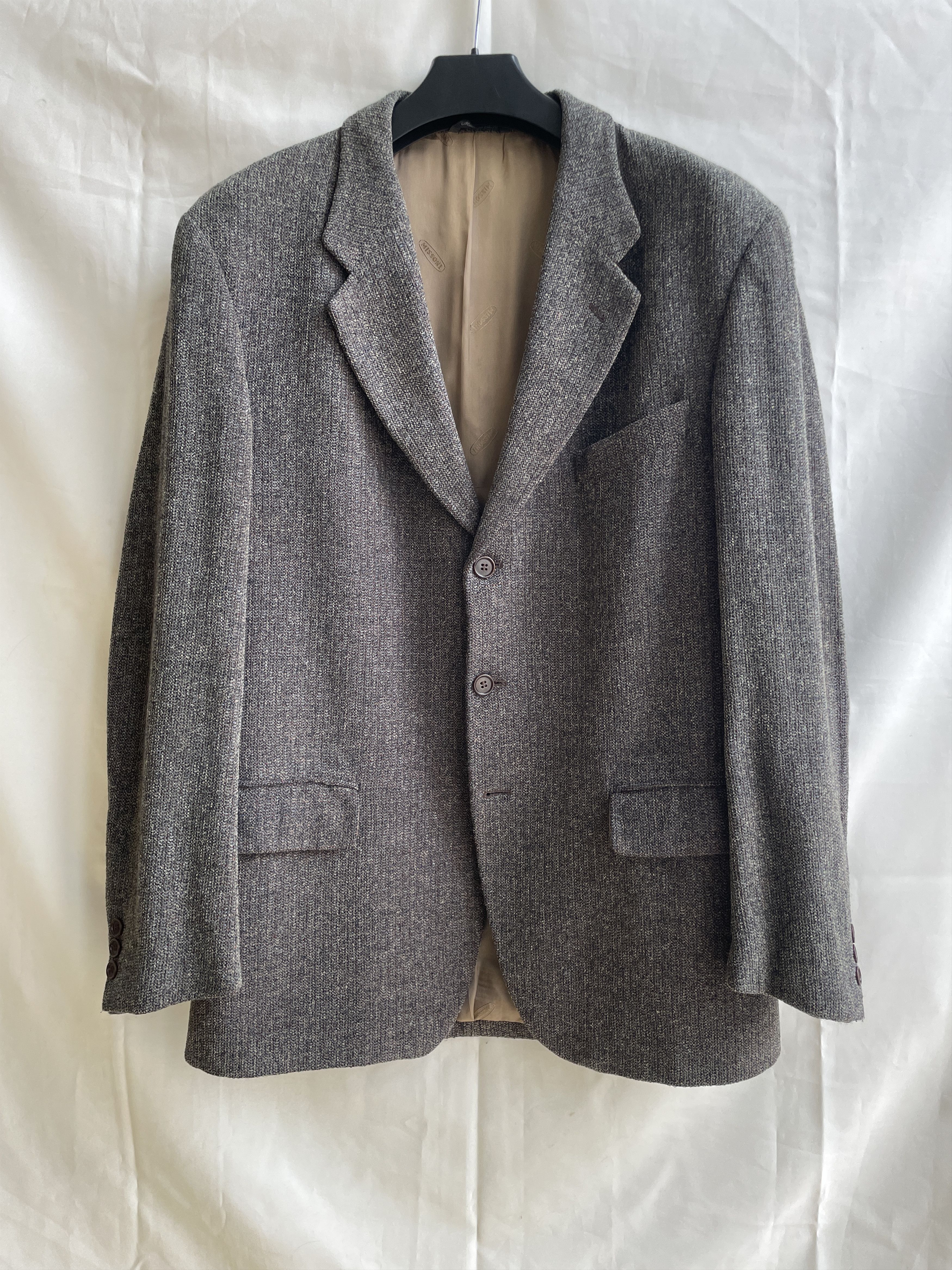Missoni Missoni Uomo Vintage 90's Wool Angora Tweed Blazer Size 42R - 1 Thumbnail