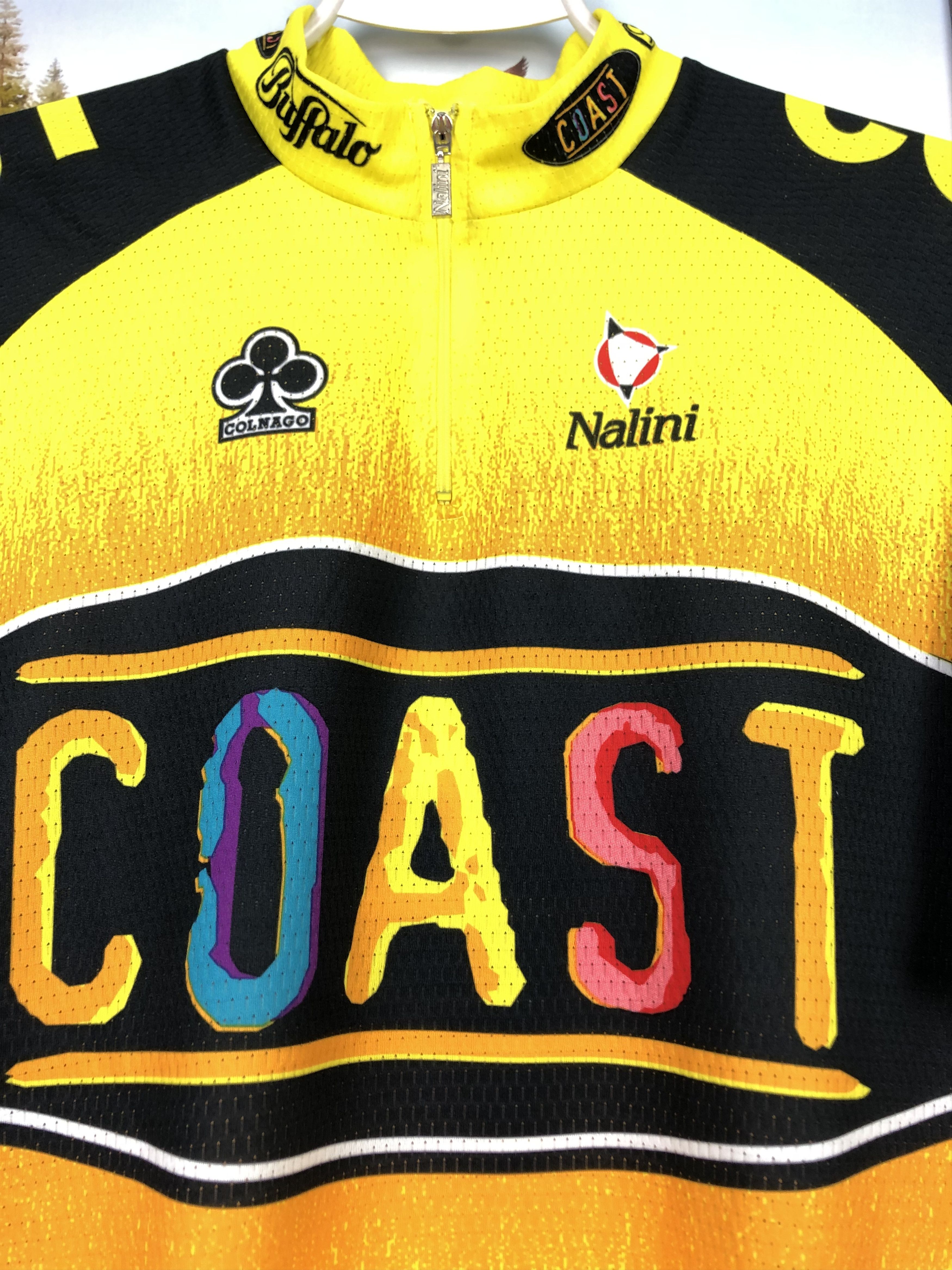 Vintage Vintage Coast Colnago Cycling Jersey Shirt Over Print Tee Size US L / EU 52-54 / 3 - 3 Thumbnail