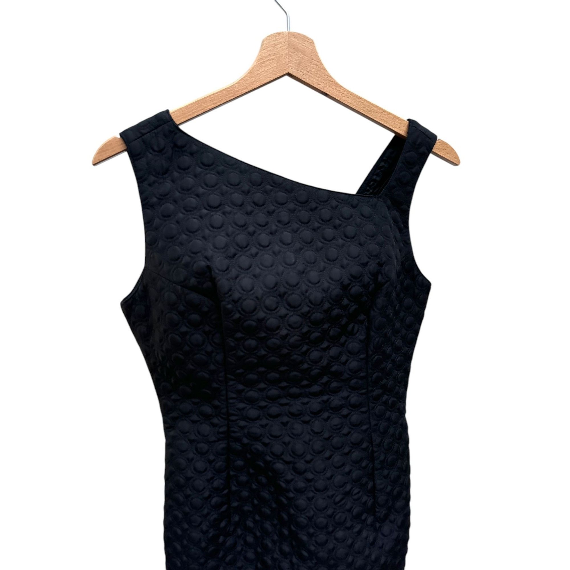 Versace Vintage Black Embossed Dress Size S / US 4 / IT 40 - 3 Thumbnail
