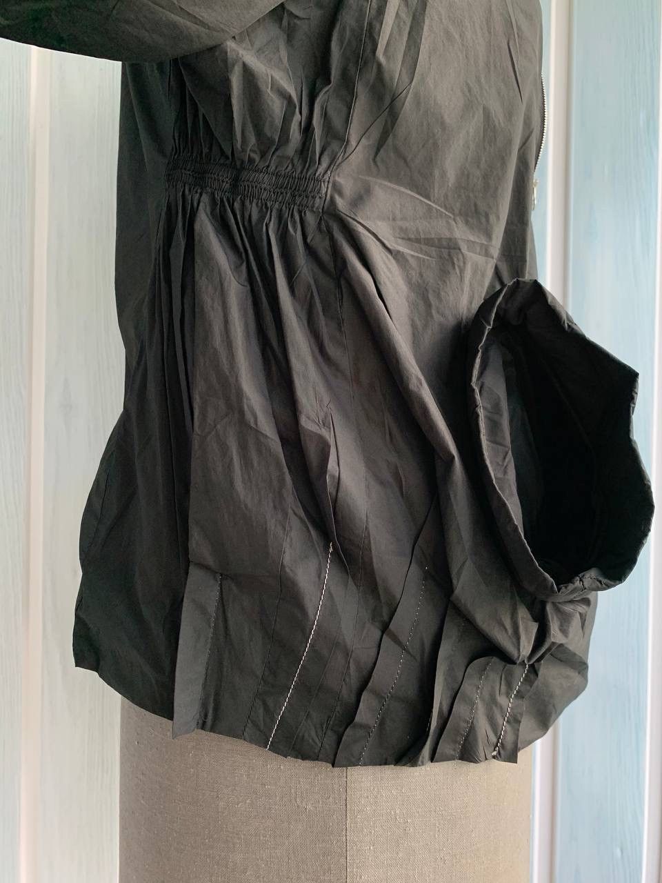 Designer × Marithe + Francois Girbaud Vintage Marithe Francois Girbaud Black Geometric Zip Jacket Size M / US 6-8 / IT 42-44 - 19 Thumbnail