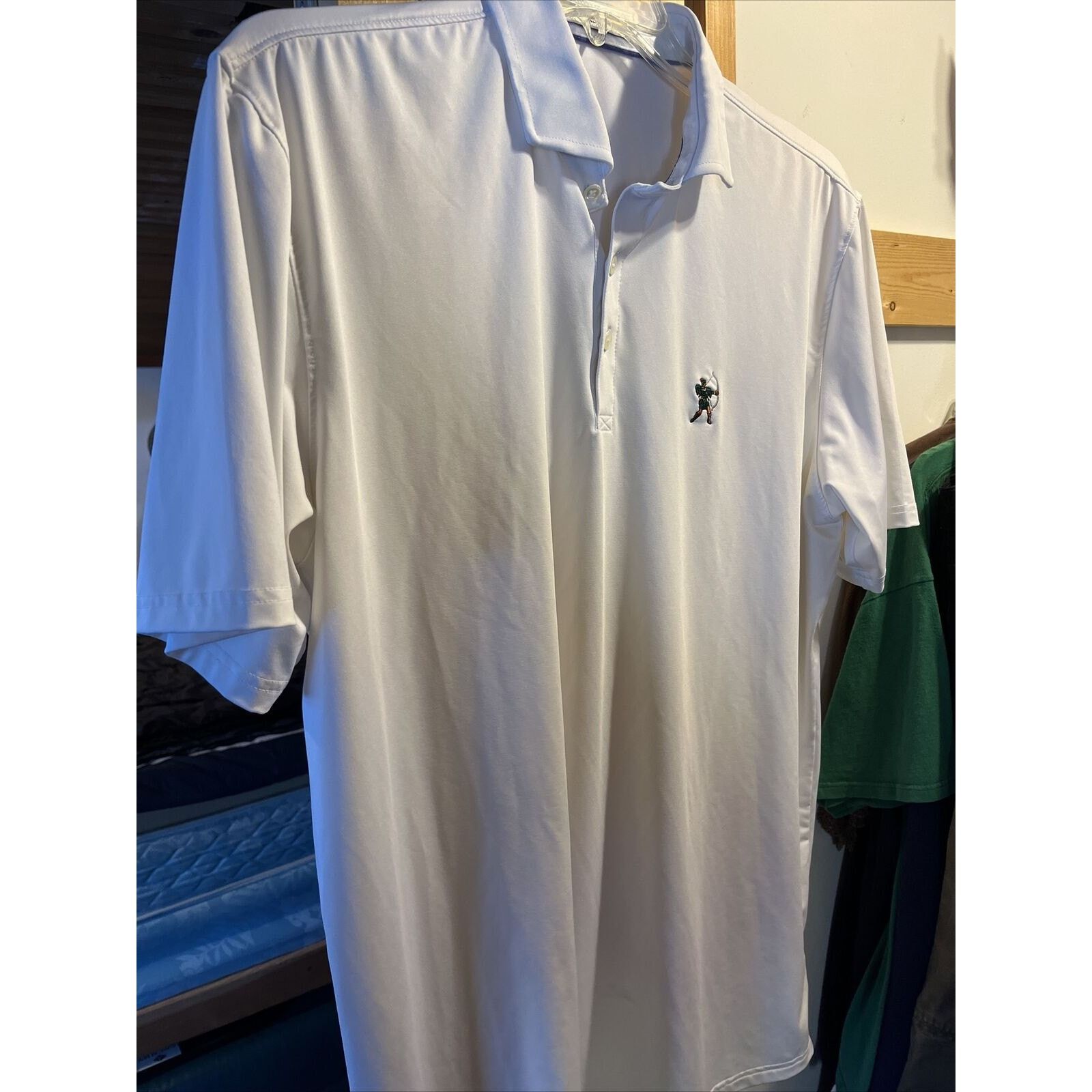 Other Holderness & Bourne Mens XL White Polyester Blend Polo Shirt Size US XL / EU 56 / 4 - 7 Thumbnail