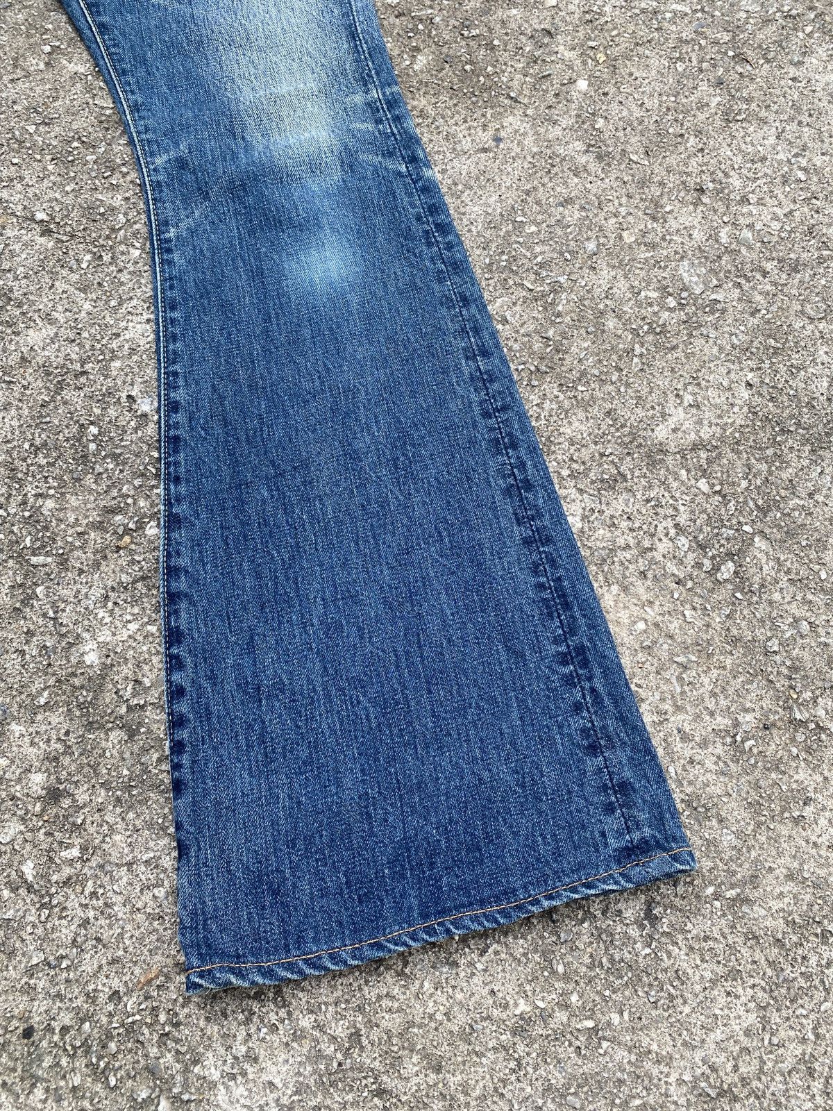 Japanese Brand × Kapital × Kapital Kountry Kapital Japan Flare Denim Blue Faded Design Size US 28 / EU 44 - 6 Thumbnail