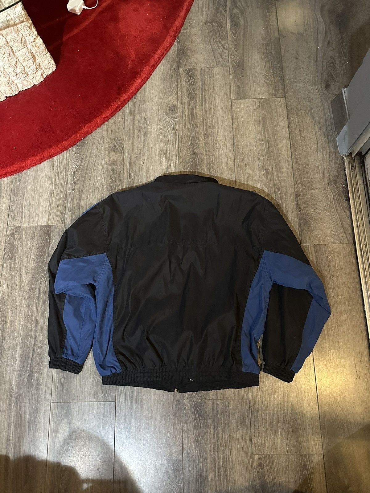 Vintage Vintage blue and black windbreaker jacket Size US L / EU 52-54 / 3 - 3 Thumbnail
