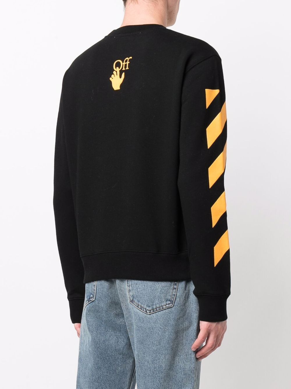 Off-White Black Caravaggio Diagonals Sweatshirt Size US S / EU 44-46 / 1 - 4 Thumbnail