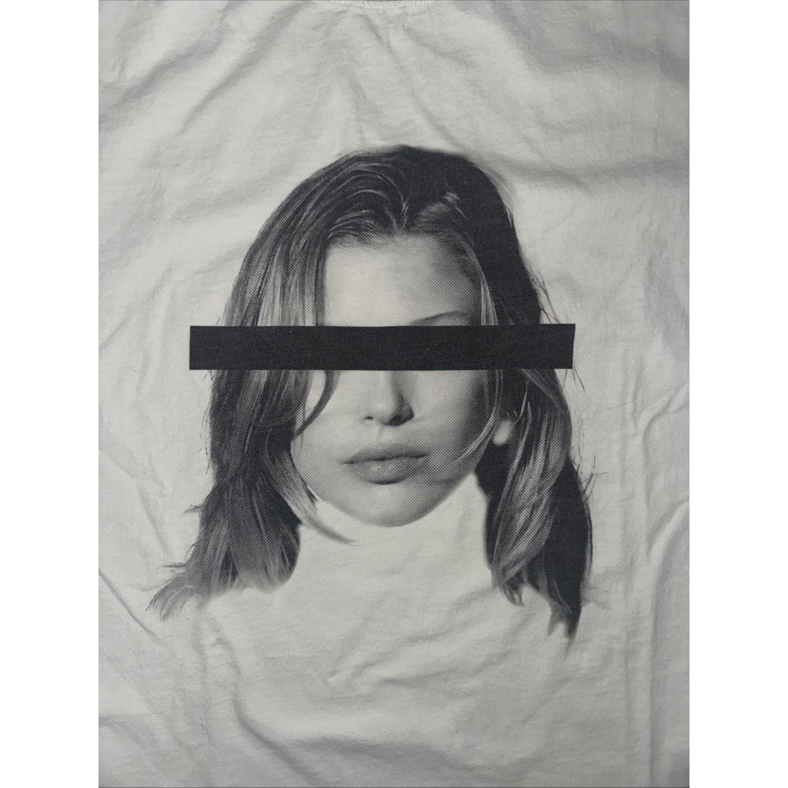 Band Tees × Vintage Kate Moss Graphic T-Shirt White L 23x27 Streetwear Designer Size US L / EU 52-54 / 3 - 2 Thumbnail