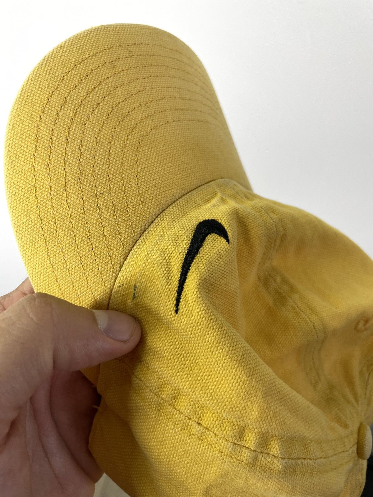 Nike Vintage Nike yellow double Swoosh Taiwan Cap Size ONE SIZE - 13 Thumbnail