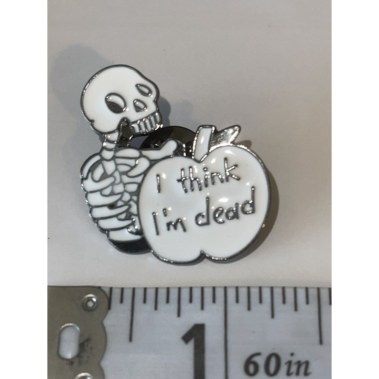 Other I Think I’m Dead Skeleton Halloween Horror Pin Brooch Size ONE SIZE - 1 Preview