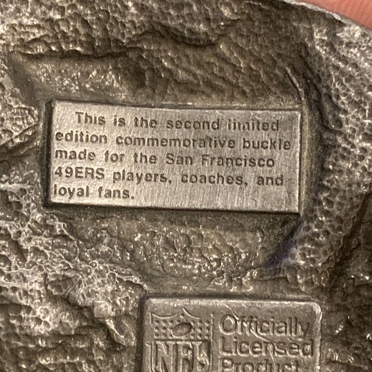 NFL VINTAGE 1988 SAN FRANCISCO 49ERS LIMITED EDITION BELT BUCKLE Size ONE SIZE - 10 Thumbnail