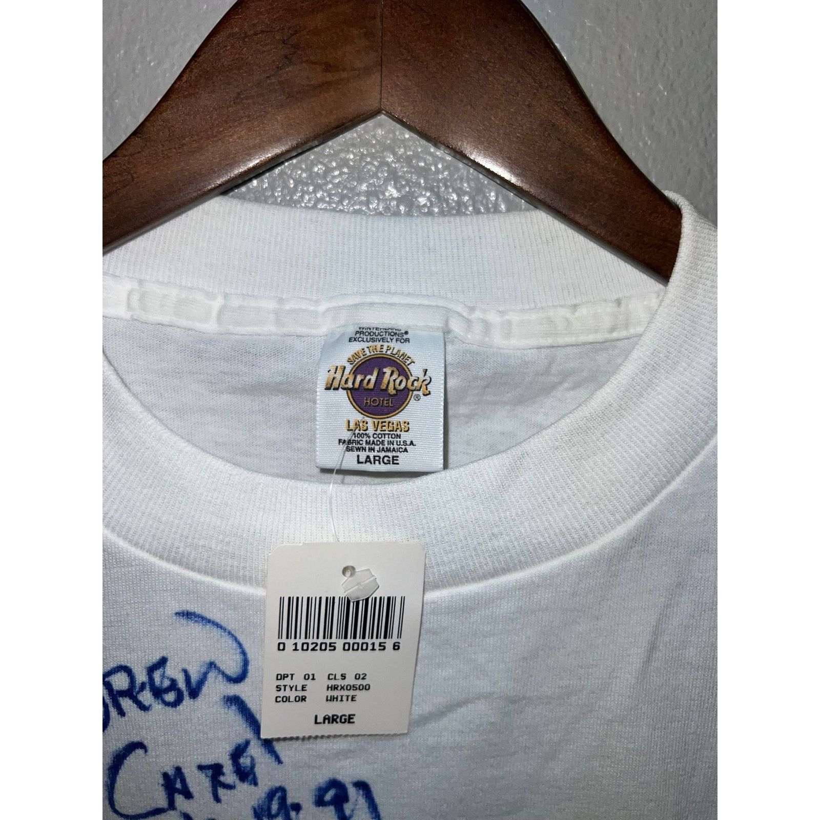 Hard Rock Cafe Vintage Hard Rock Hotel Shirt Las Vegas White Tee Large NWT Size US L / EU 52-54 / 3 - 5 Thumbnail