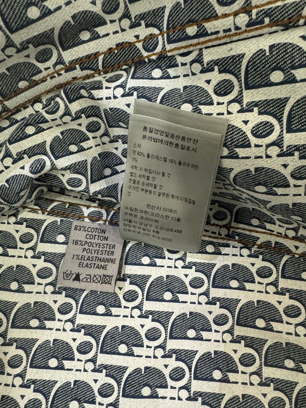 Dior Men Oblique Denim Set