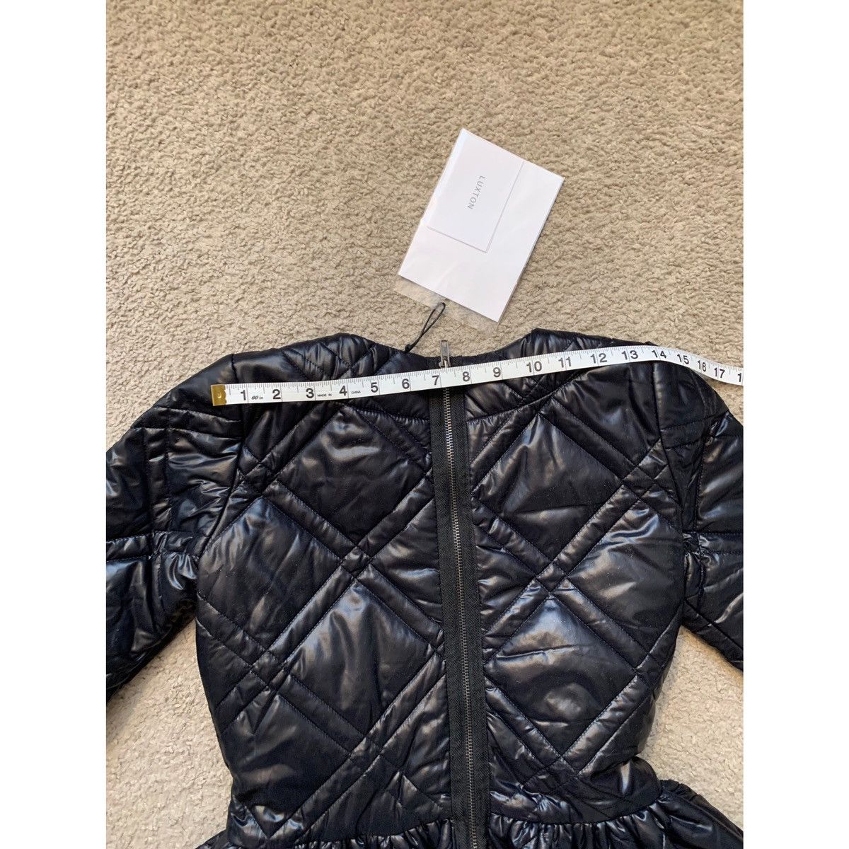 Other LUXTON BLACK QUILTED PUFFER MID DRESS Size M / US 6-8 / IT 42-44 - 25 Thumbnail