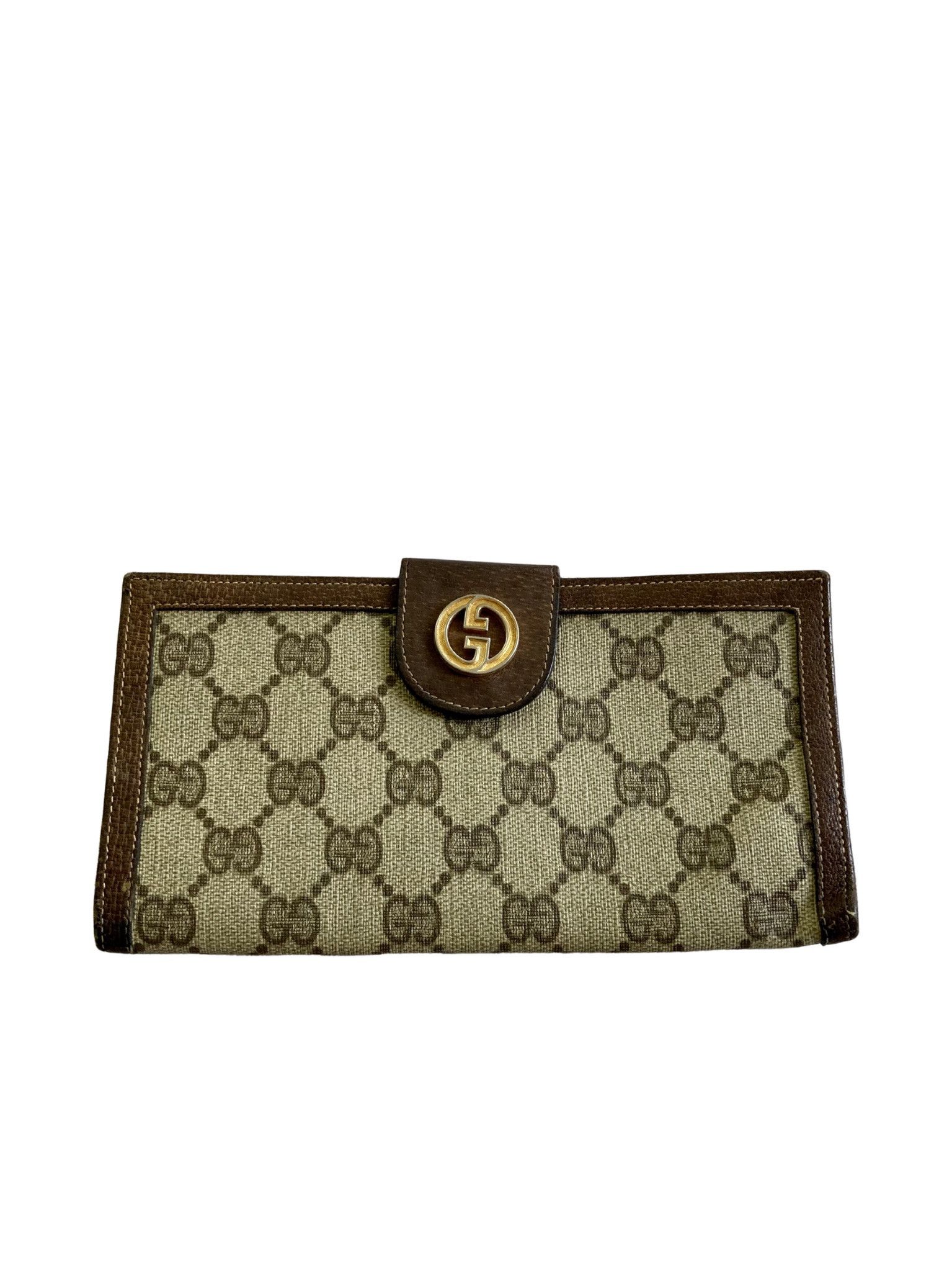 Gucci Archival Gucci GG Supreme Wallet - Green Leather Interior Size ONE SIZE - 1 Thumbnail
