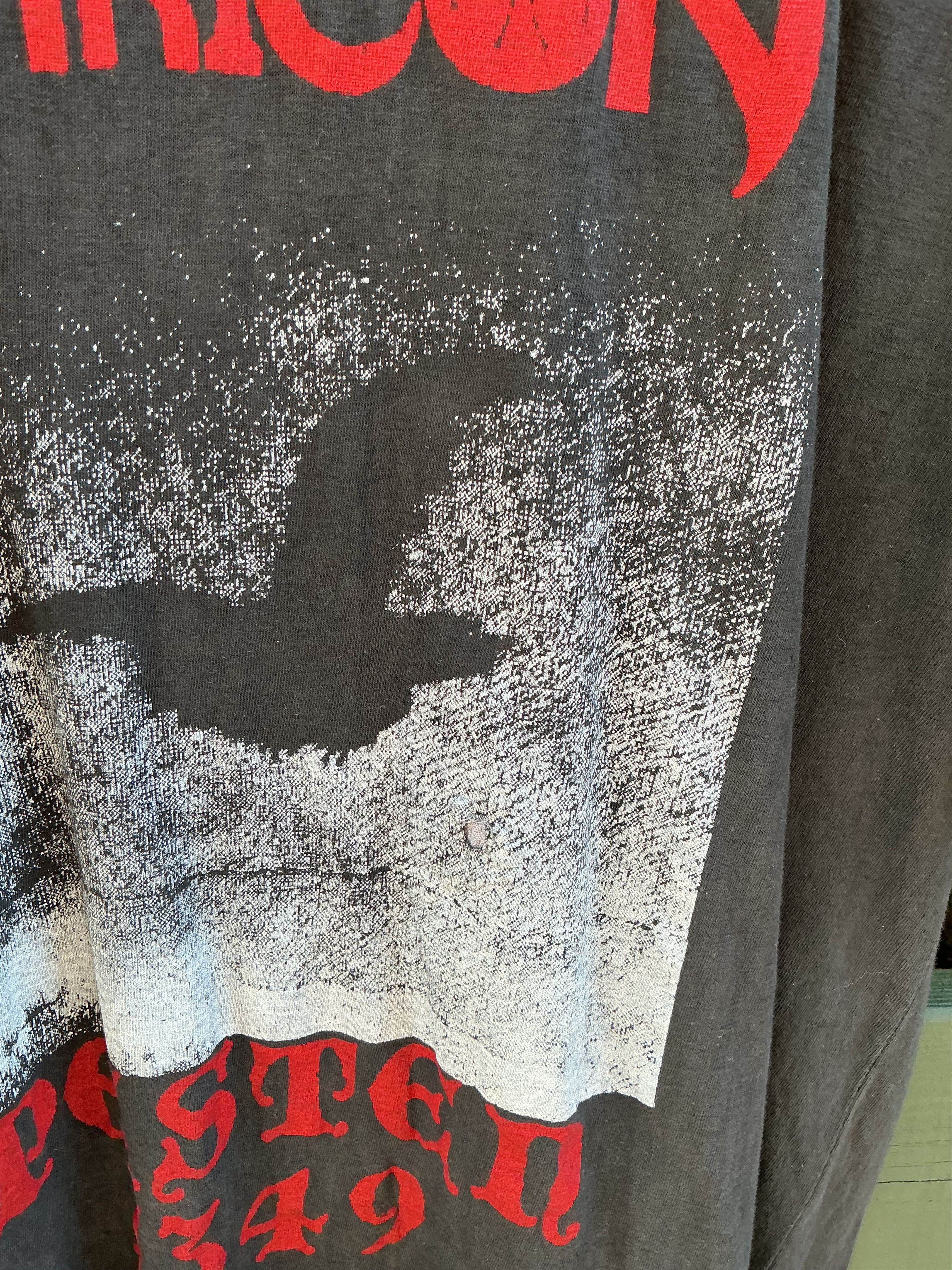 Vintage Very Rare Satyricon Dark Medieval Times shirt 93 Black Metal Size US XL / EU 56 / 4 - 4 Thumbnail