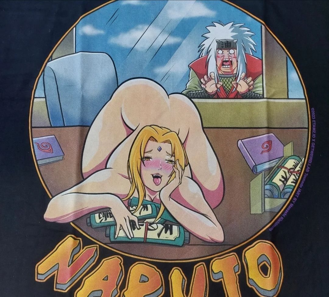 Vintage RARE Anime Naruto Jiraiya & Tsunade Hentai Moment Size XL | Grailed