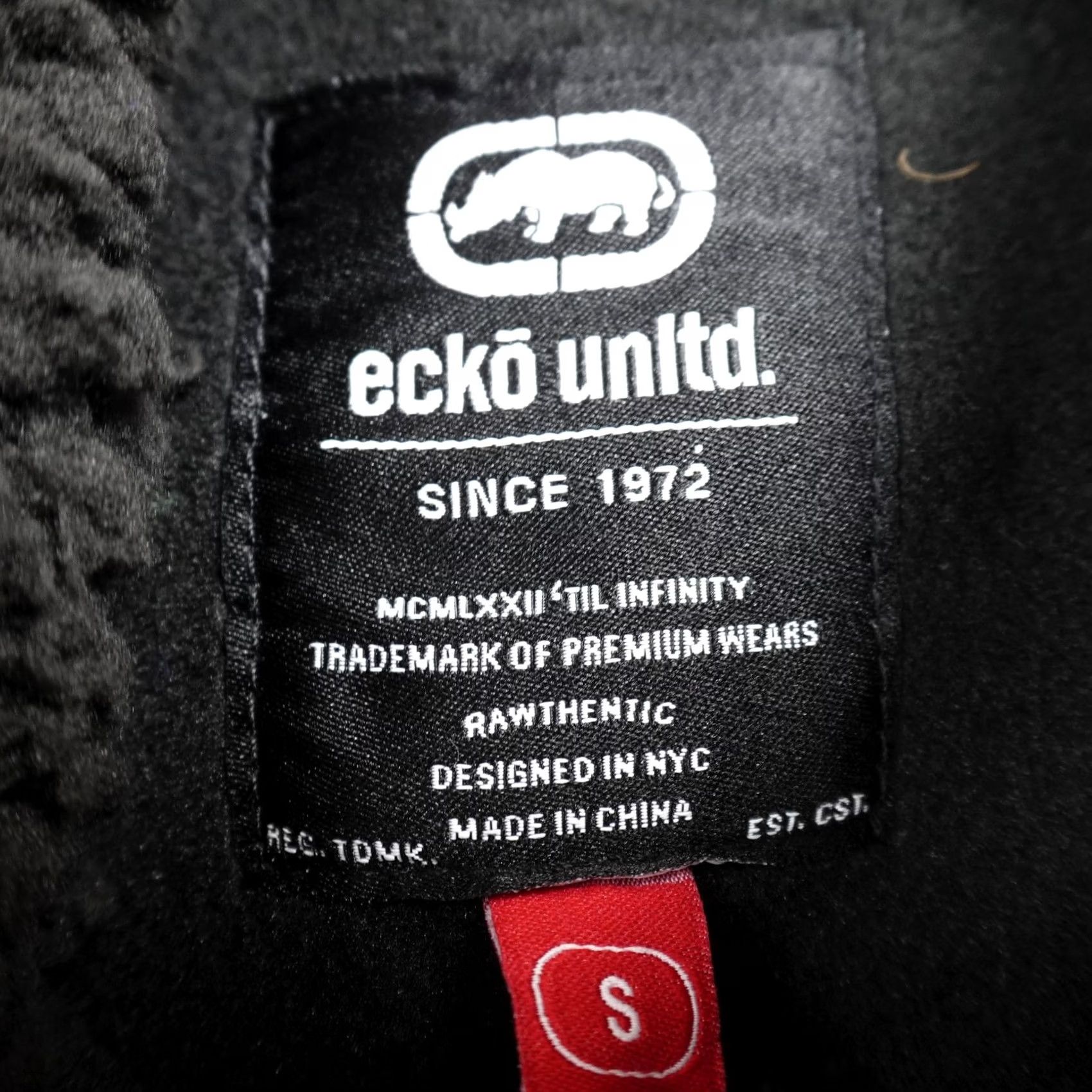 Ecko Unltd. VINTAGE Ecko Unltd Hoodie Mens S Black Sherpa Lined Full Zip Fleece Sweatshirt Y2K Size US S / EU 44-46 / 1 - 6 Thumbnail